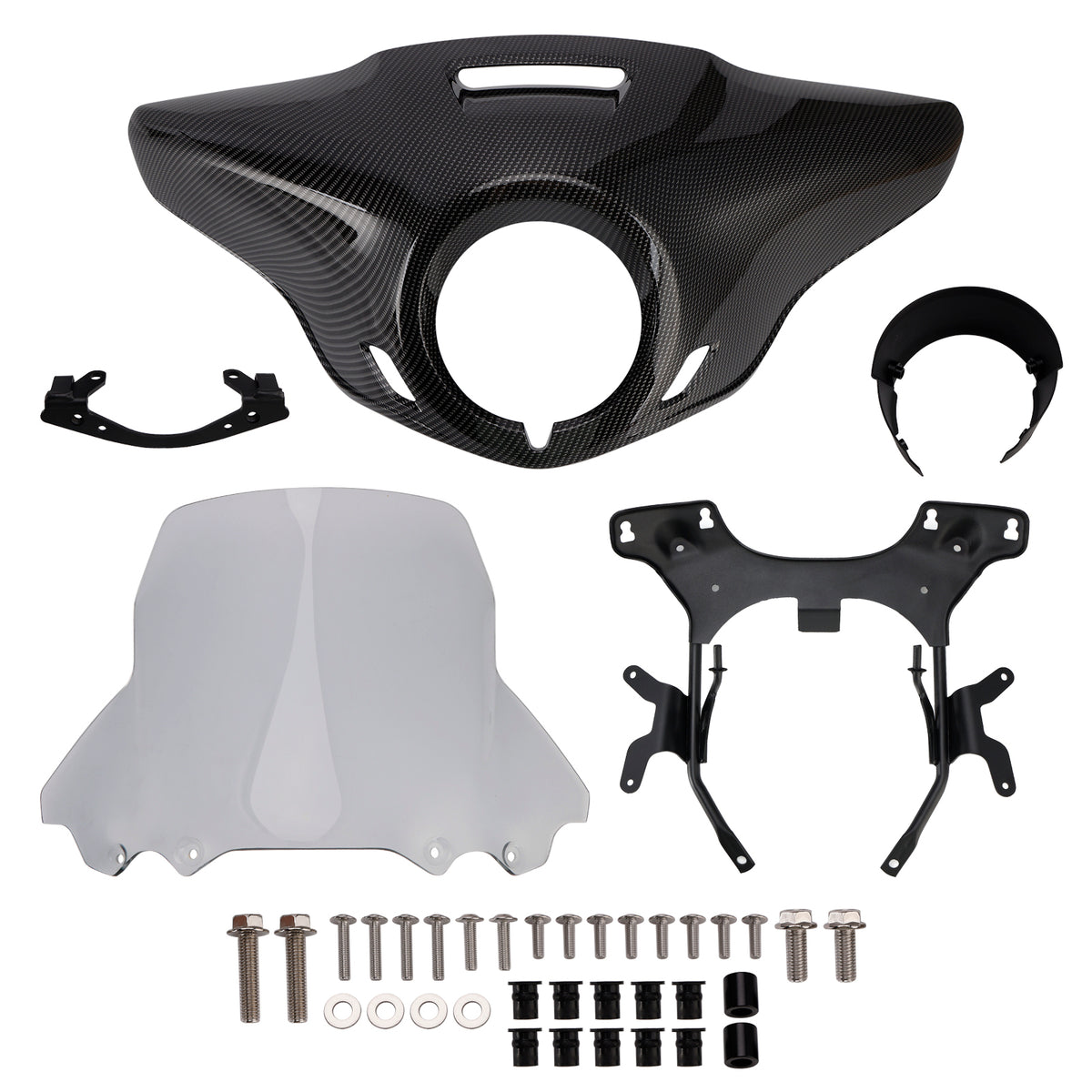 Cupolino parabrezza per HONDA CMX1100 21-24 Carbonio simulato+Grigio