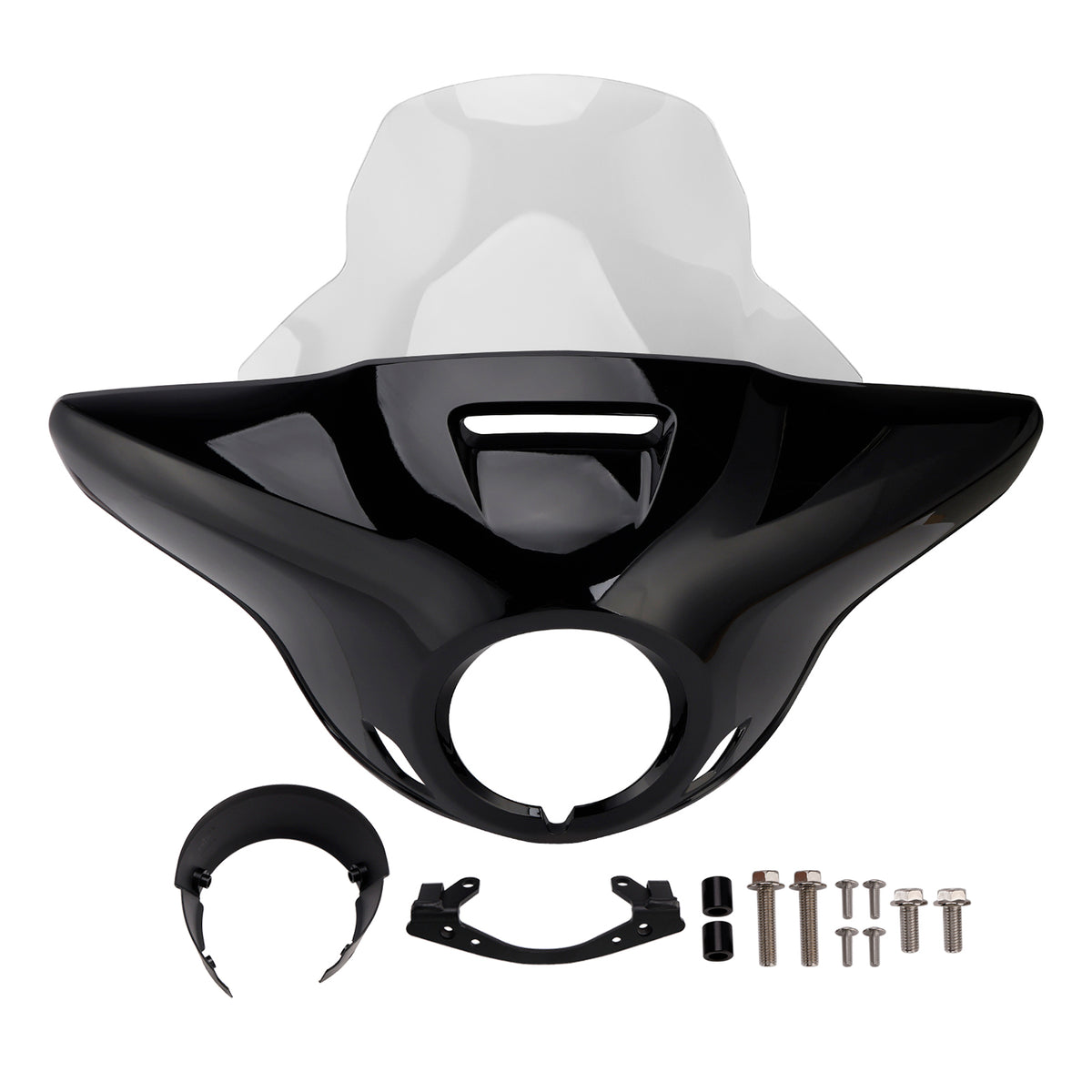 Cupolino parabrezza per HONDA CMX1100 21-24 Nero lucido+Trasparente