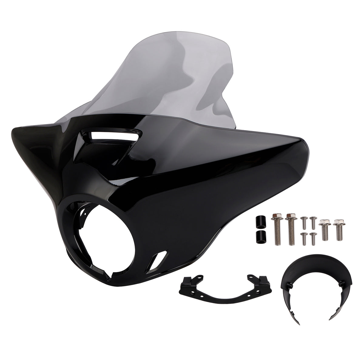 Cupolino parabrezza per HONDA CMX1100 21-24 Nero lucido+Grigio