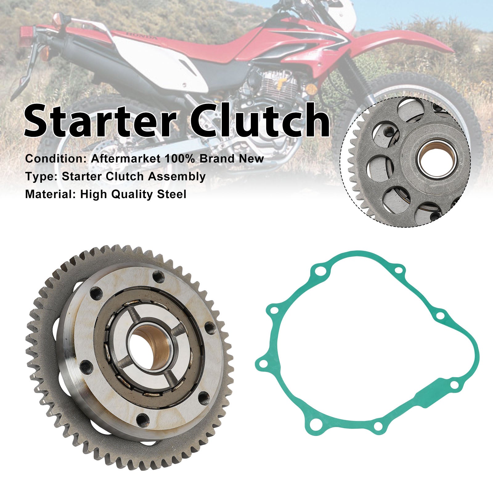 Kits d'embrayage de démarreur unidirectionnel pour Honda CRF230 SL230 XLR125 FTR223 CTX200