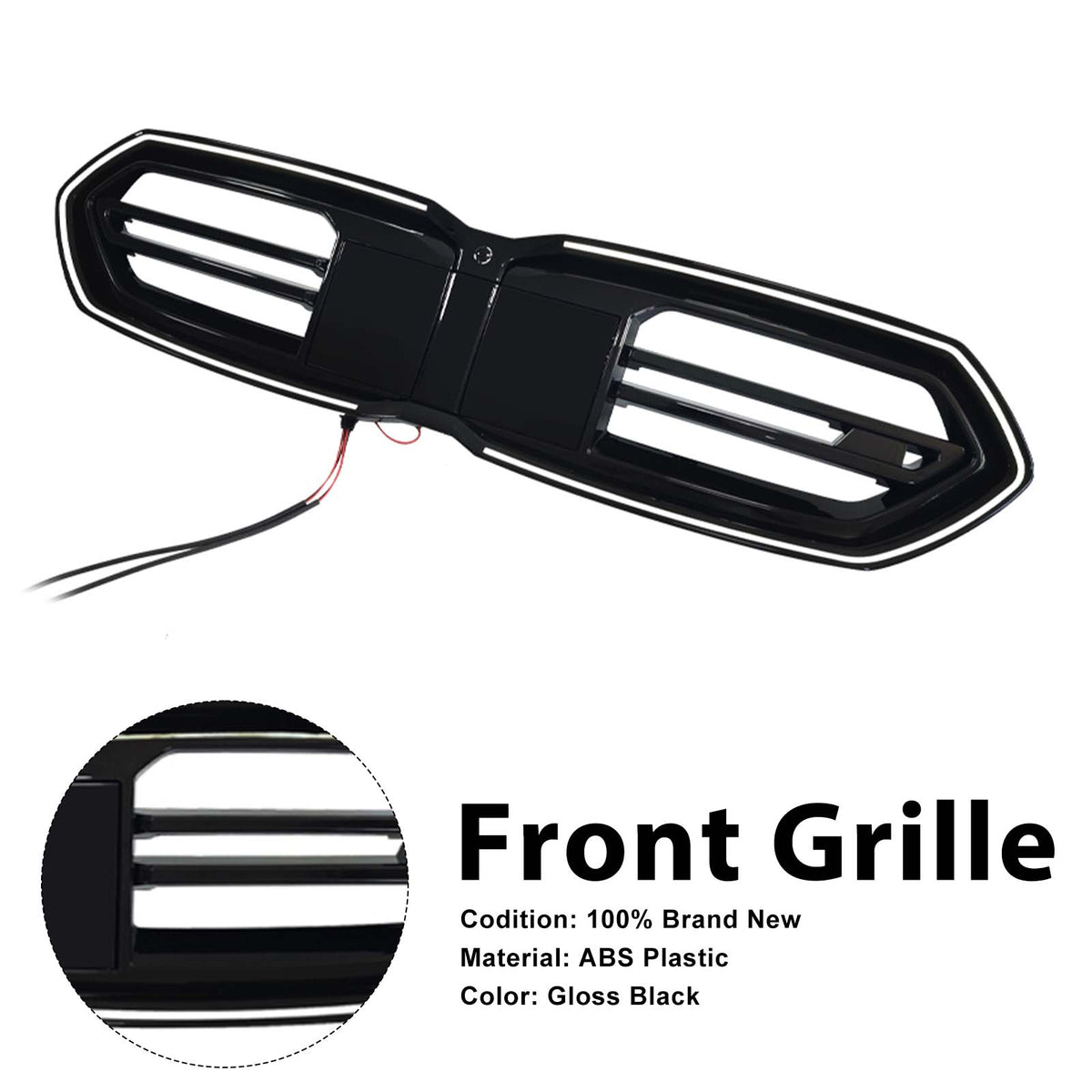 Black Front Bumper Grill Grille Pour BMW F70 F74 M235 2025-2026 4door W/LED