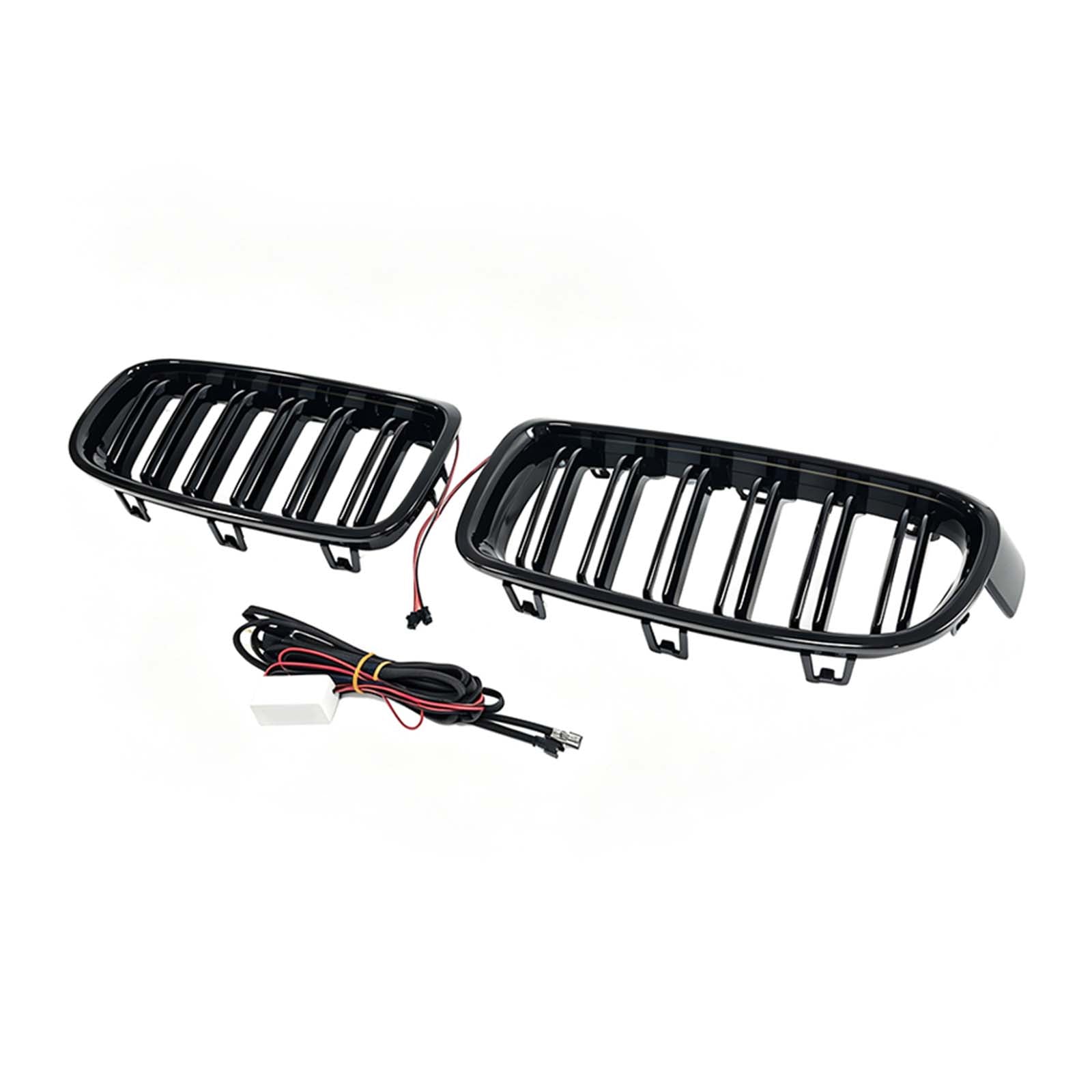 Double Slat Front Kidney Grille Grill Pour BMW 3 Series F30 F35 2012-2019