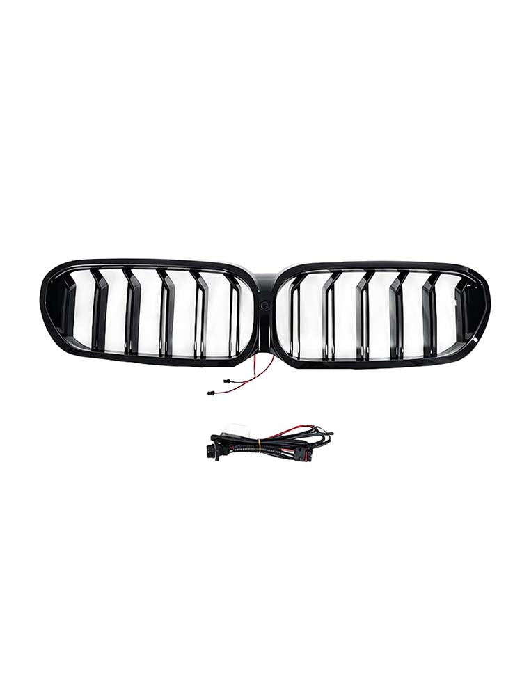 Front Kidney Grill Grille Pour BMW 5-Series G30 G38 2021-2024 W/LED