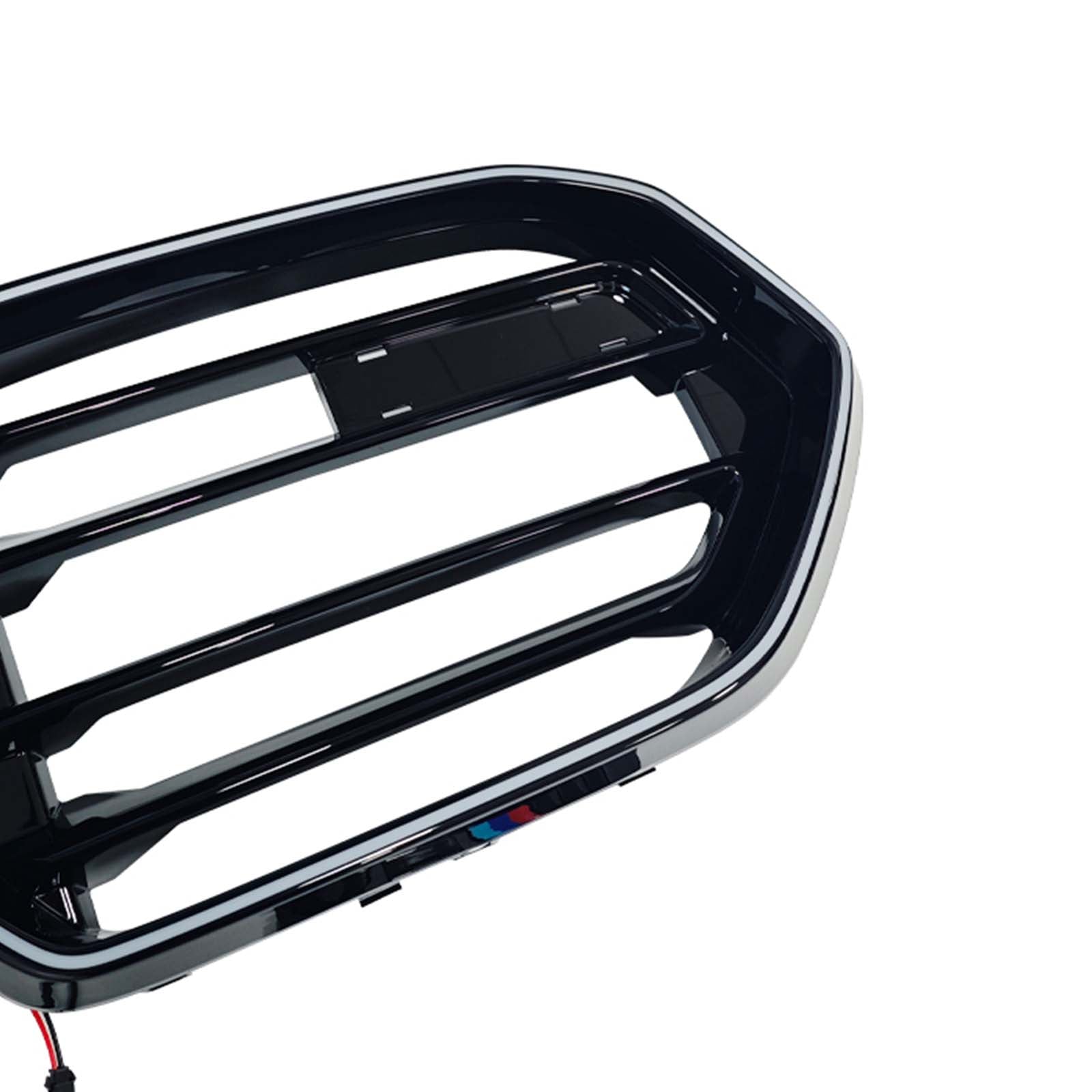 Double Slat Front Bumper Grille Pour BMW X6 G06 M60i 2023-2025 W/Camera Hole
