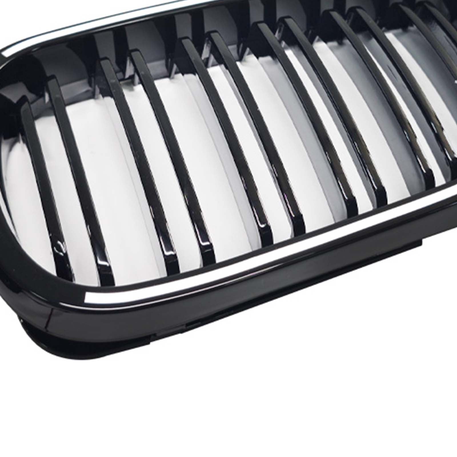 Black Front Bumper Grille Pour BMW 3 Series E46 4-Door LCI 2002-2005 W/LED