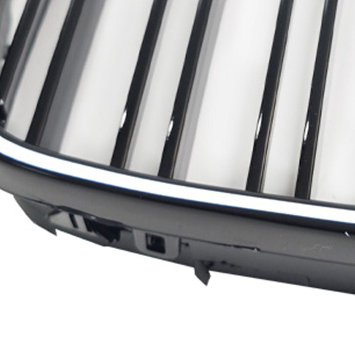 Gloss Black Front Kidney Grill Grille Pour BMW 5 Series E39 1998-2003 W/LED