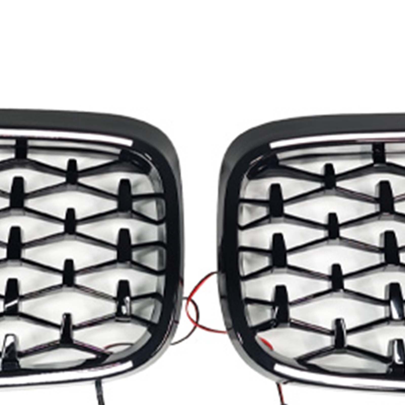 Black Front Bumper Grill Grille Pour BMW X2 Series F39 2018-2023 Diamond