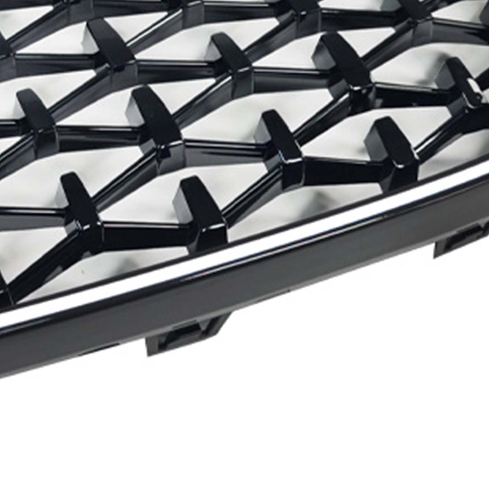 Black Front Bumper Grill Grille Pour BMW X2 Series F39 2018-2023 Diamond