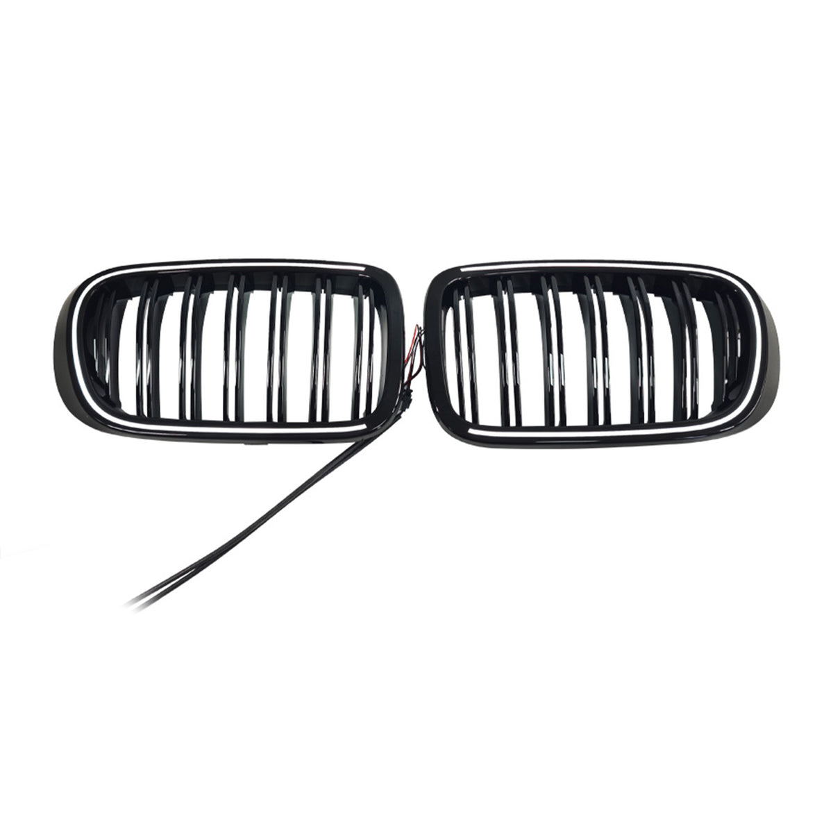 Gloss Black Front Bumper Kidney Grille Pour BMW X3 X4 F25 F26 2014-2017 W/LED