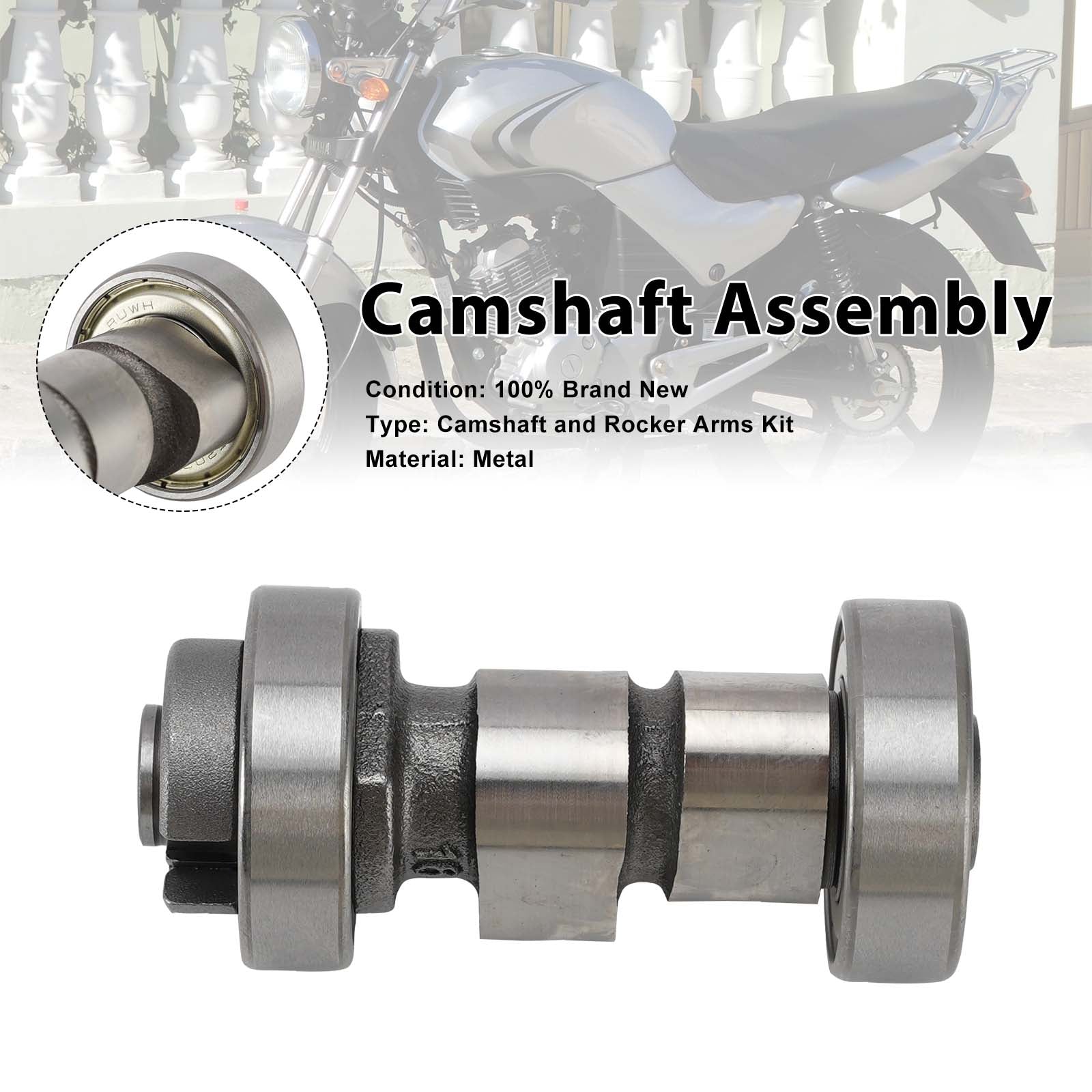 Ensemble d'arbre à cames pour Yamaha YBR125 YBR150 YB125Z JS125-6A
