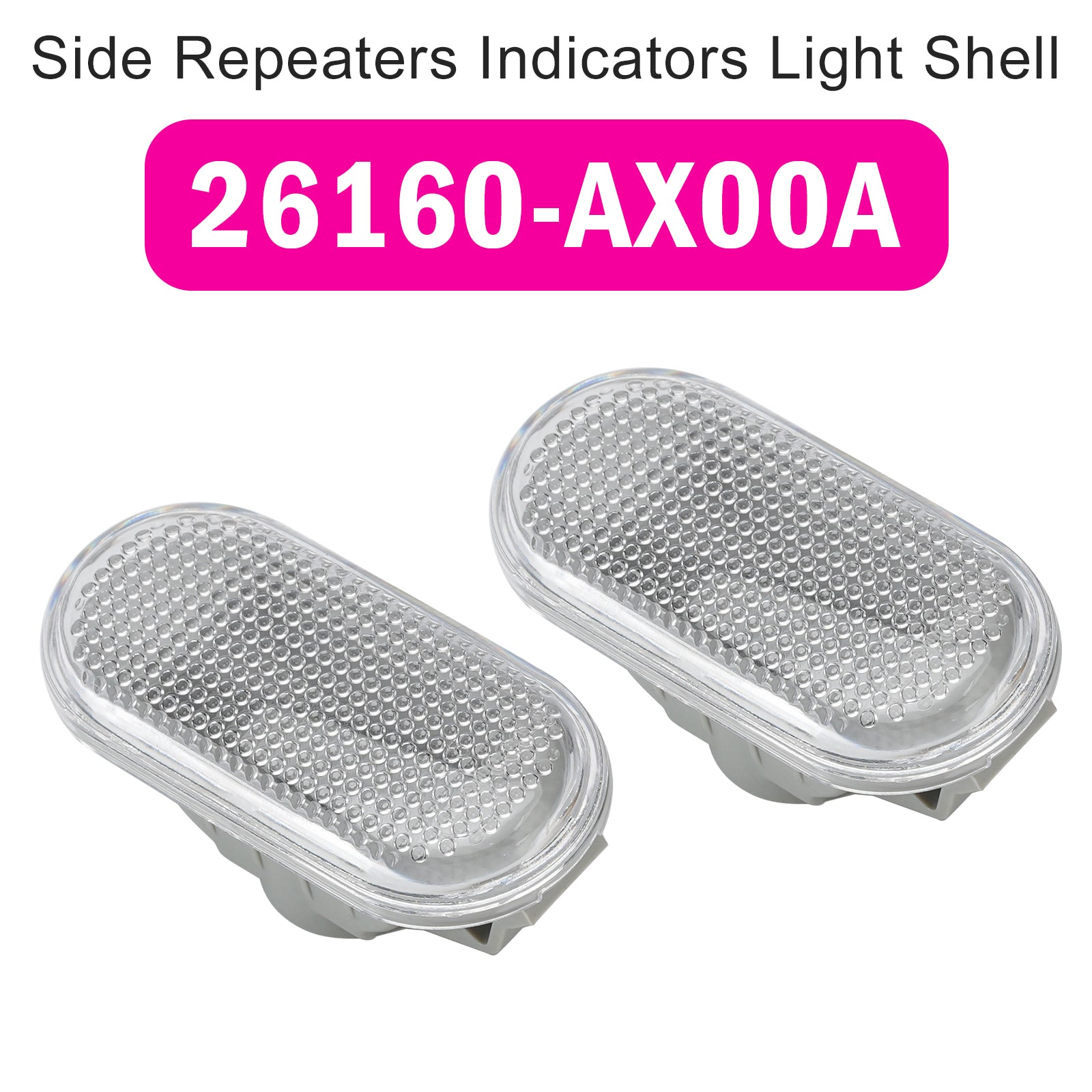 Carcasa de luz indicadora lateral para Nissan March Micra 26160-AX00A