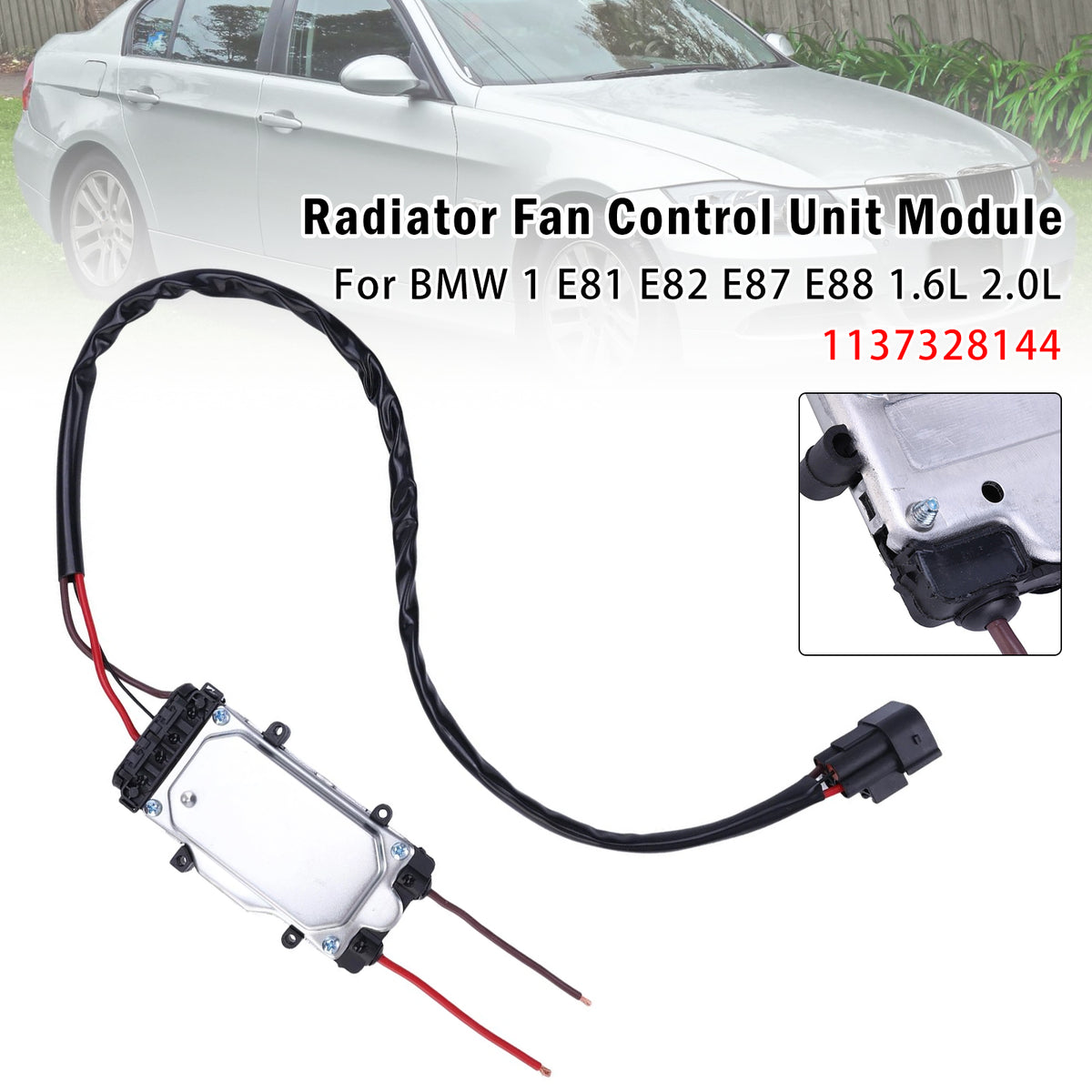 Module commande ventilateur radiateur Pour BMW 1 E81 E82 E87 E88 1137328144