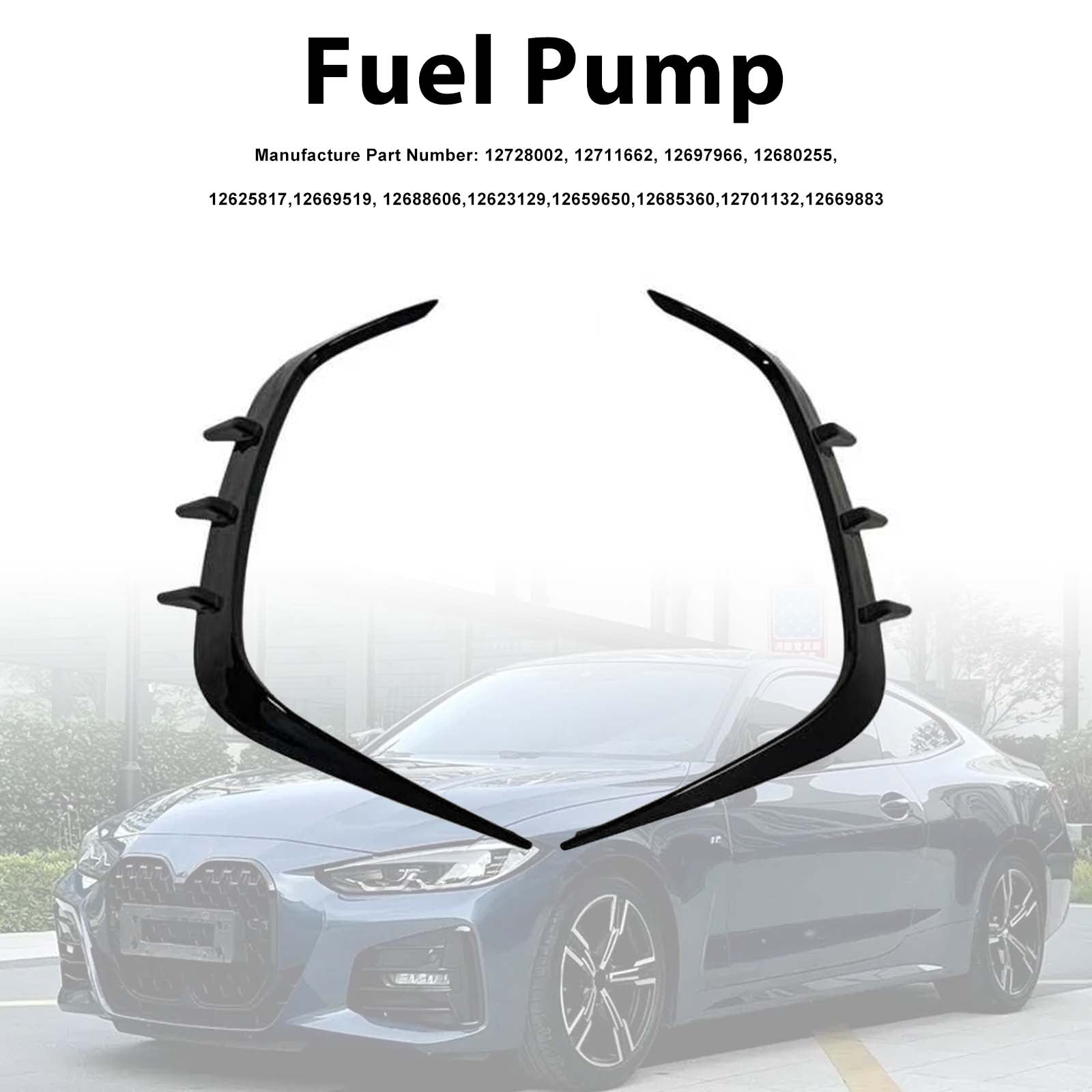 Rear Bumper Splitter Canard Air Vent Trim Pour BMW 4 Series Coupe G22 2021-2026