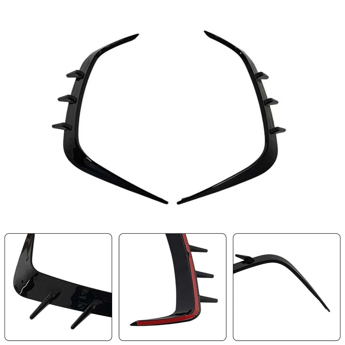Rear Bumper Splitter Canard Air Vent Trim Pour BMW 4 Series Coupe G22 2021-2026