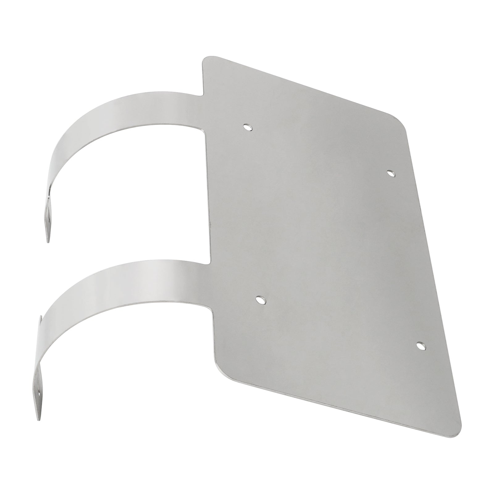 Protège-cerfs camion semi-remorque Support plaque inox Argent
