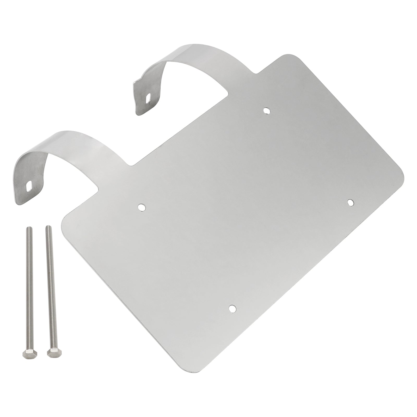 Protège-cerfs camion semi-remorque Support plaque inox Argent