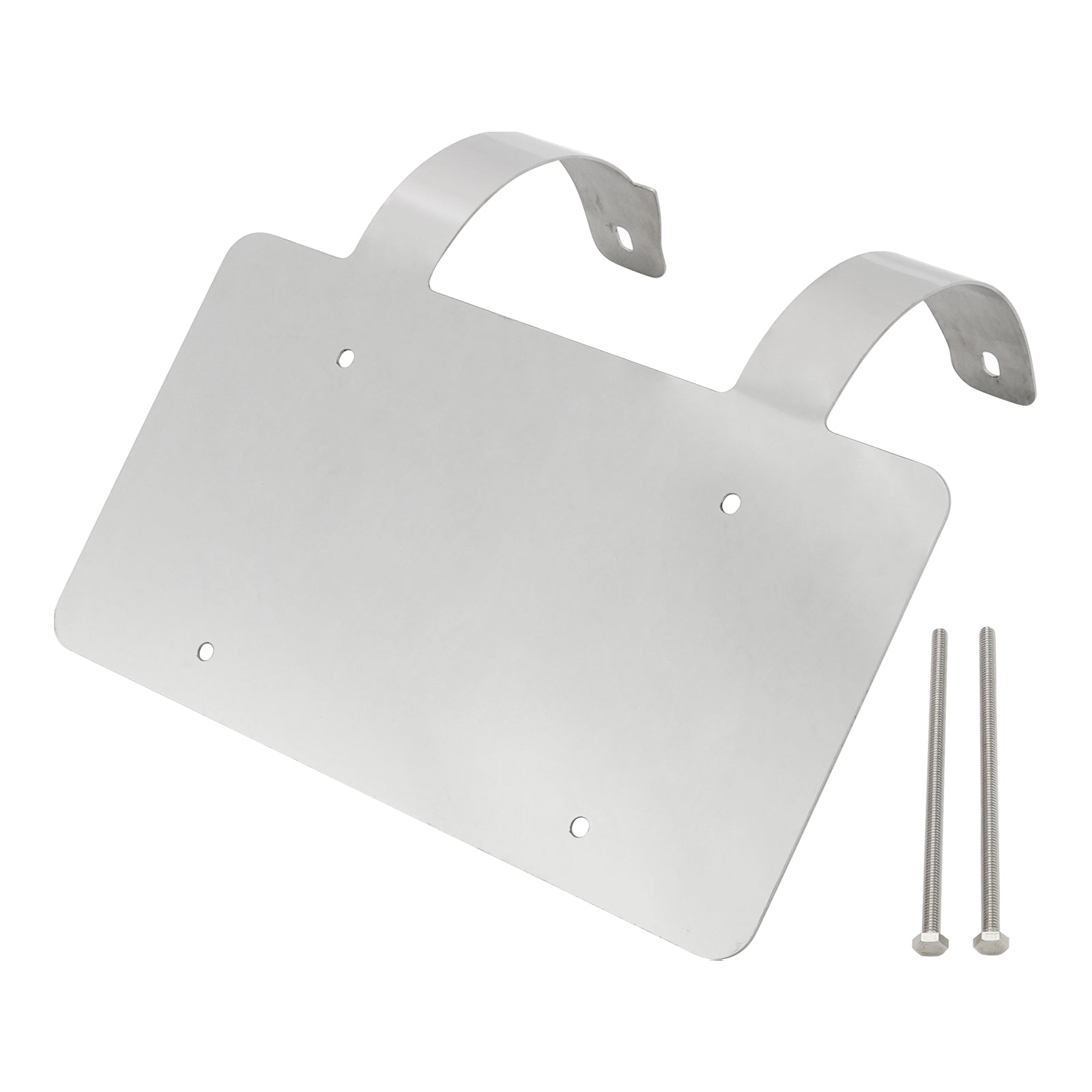 Protège-cerfs camion semi-remorque Support plaque inox Argent