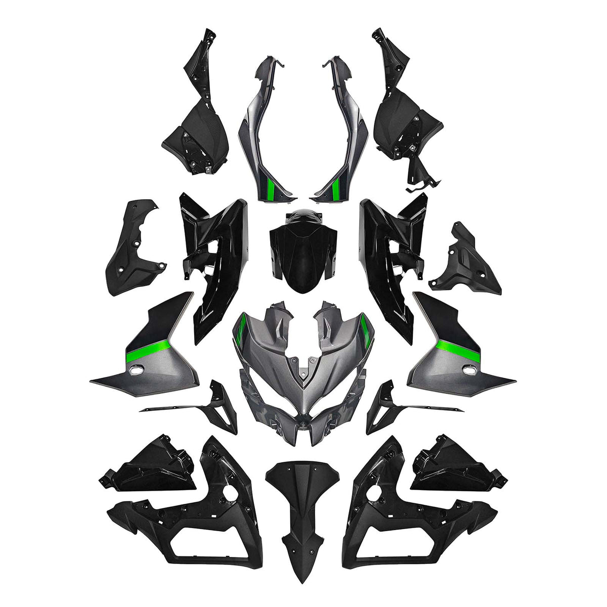 Einspritz-Karosserieverkleidungsset für Kawasaki Versys 1000 2019–2024 08#