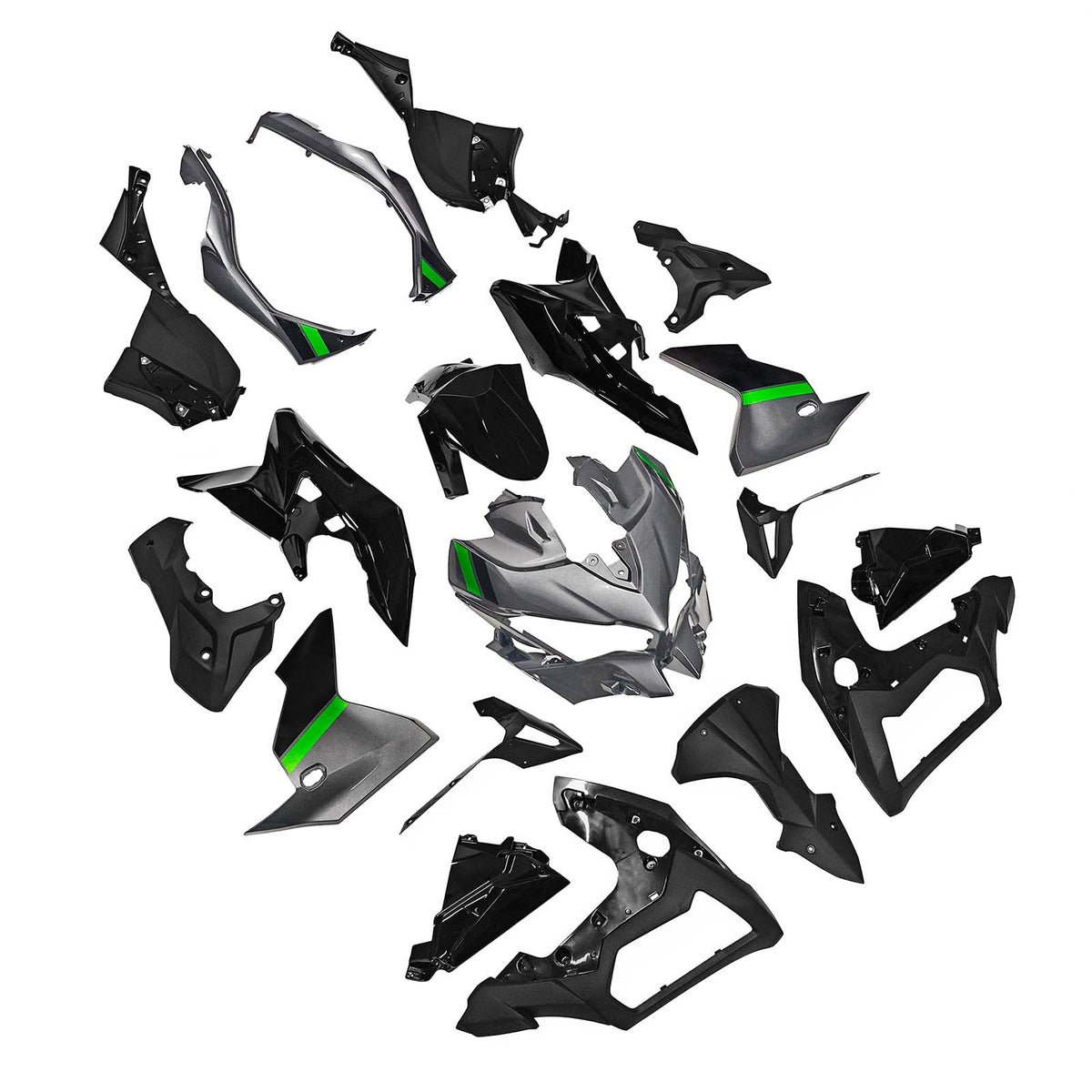 Einspritz-Karosserieverkleidungsset für Kawasaki Versys 1000 2019–2024 08#