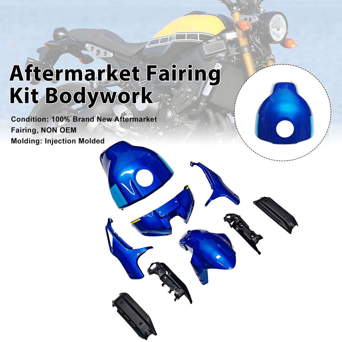 Zestaw owiewki nadwozia wtryskowego do Yamaha XSR900 2022-2026 04 #