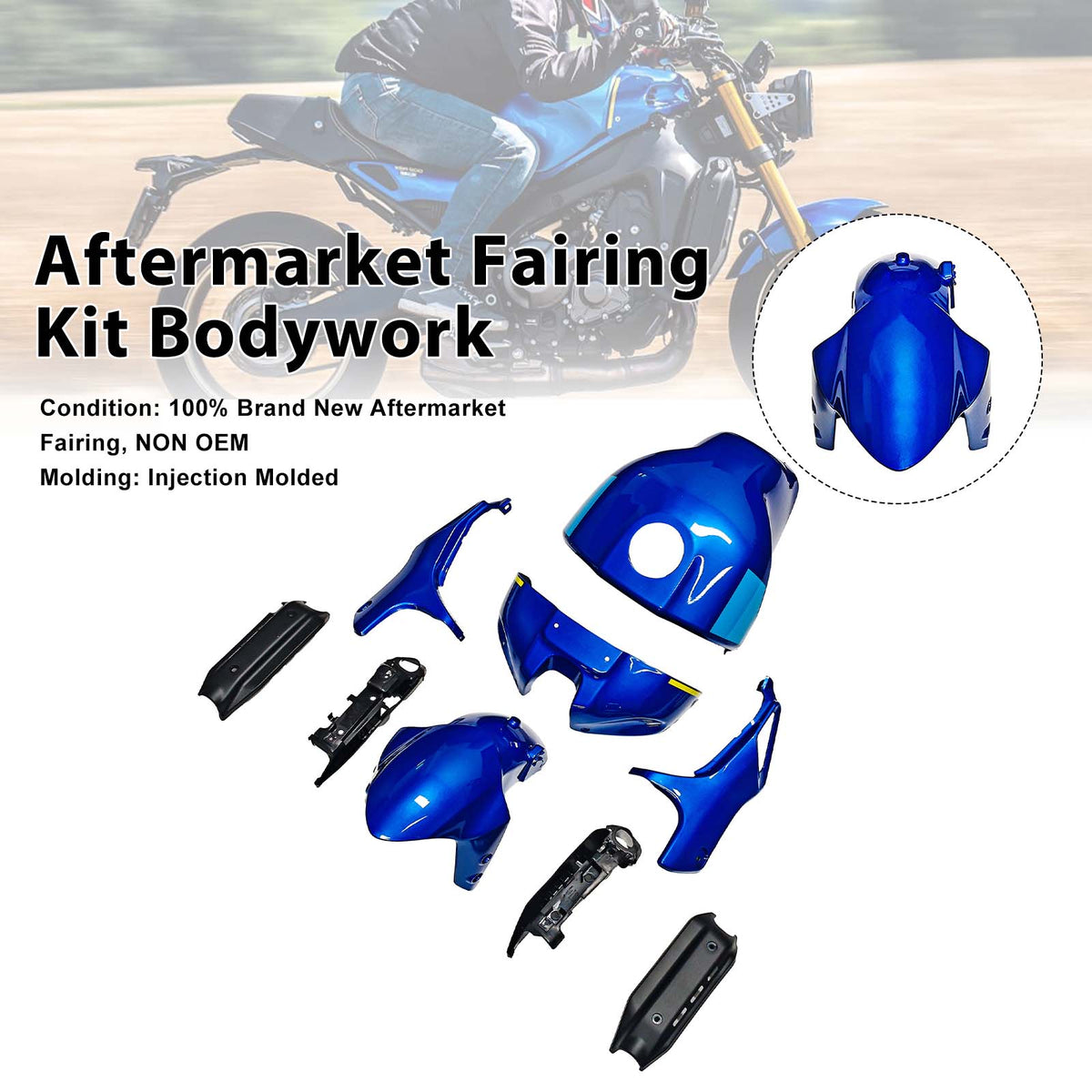 Zestaw owiewki nadwozia wtryskowego do Yamaha XSR900 2022-2026 04 #