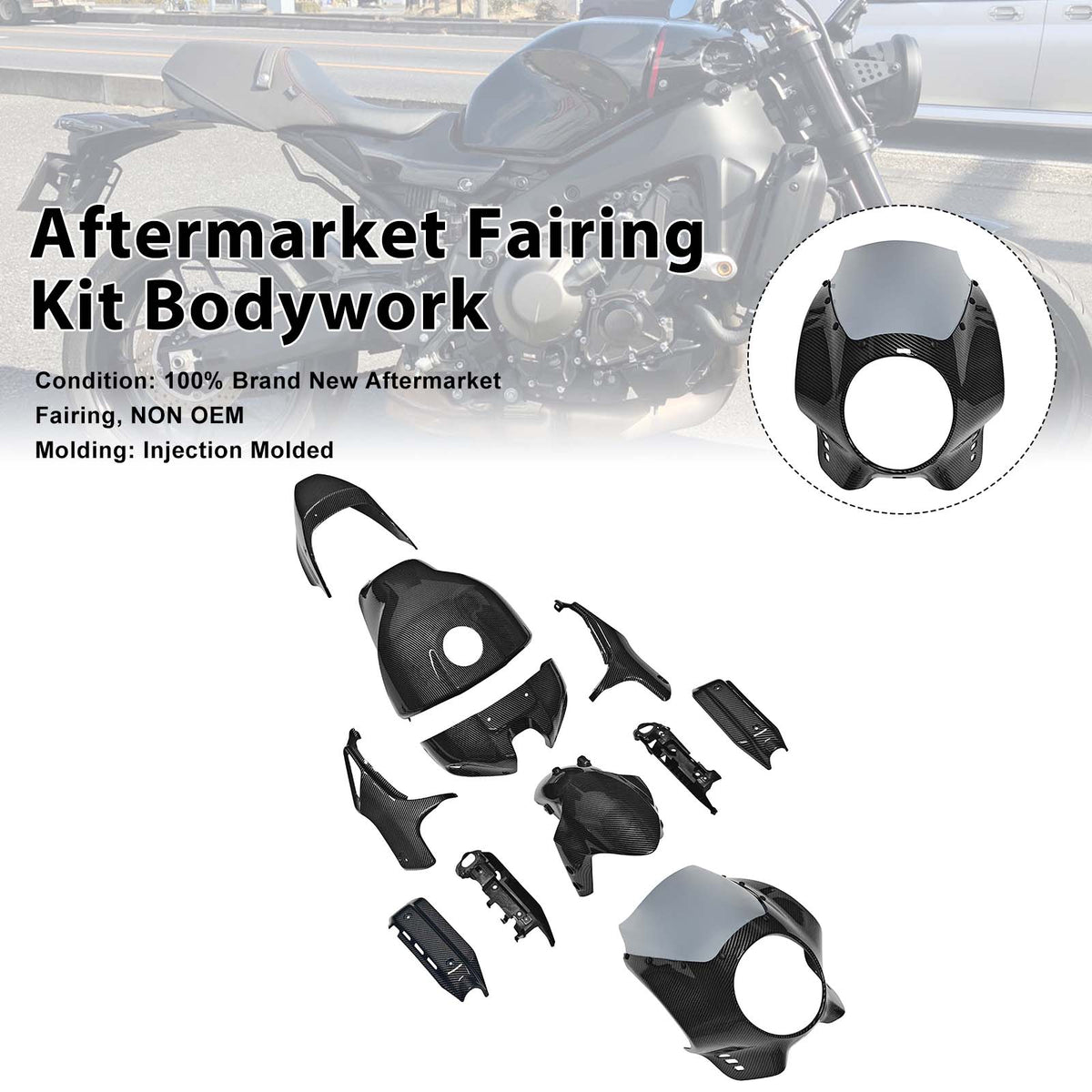 Injektion ABS Plastikkörperverkleidungskit für Yamaha XSR900 2022-2026 001#