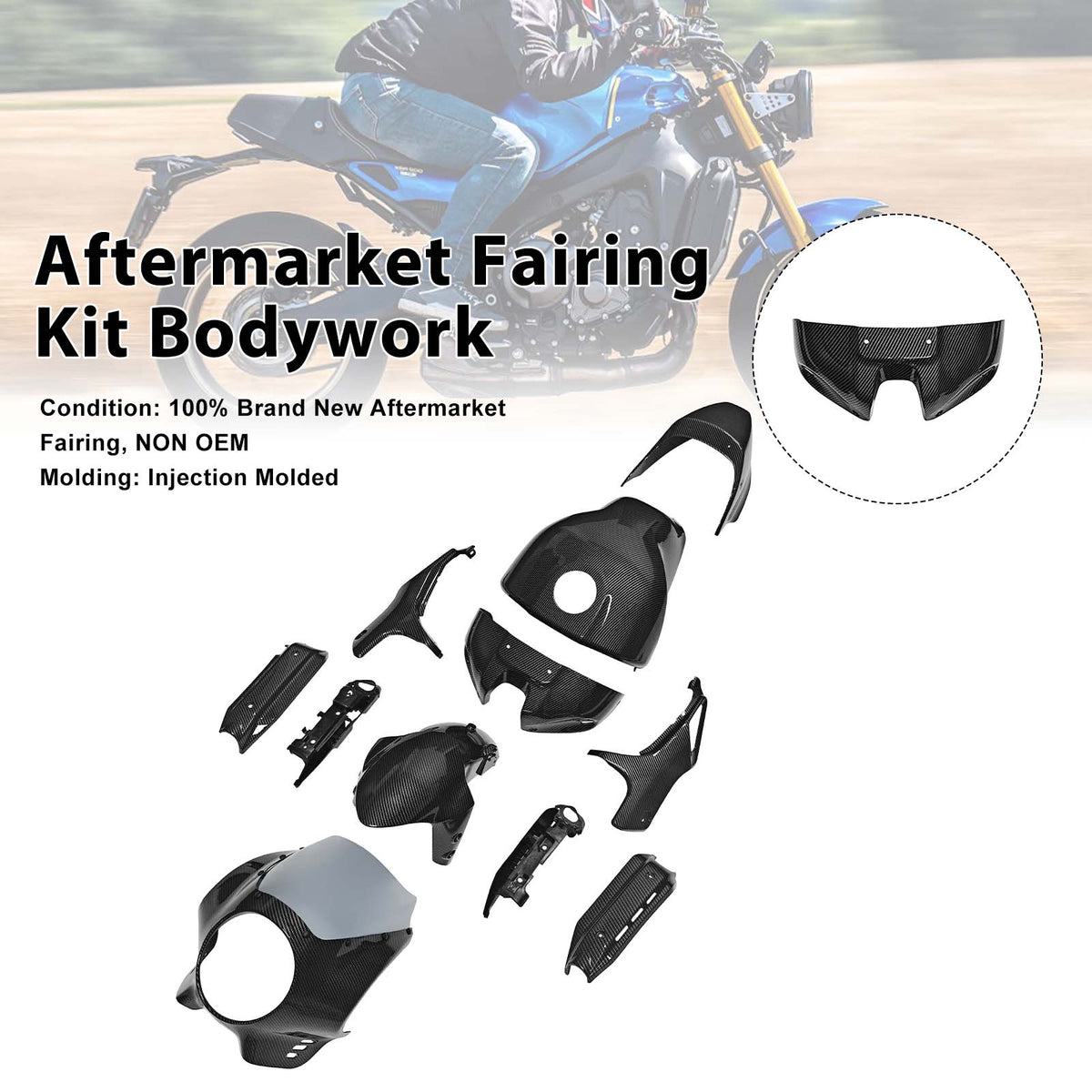 Injektion ABS Plastikkörperverkleidungskit für Yamaha XSR900 2022-2026 001#