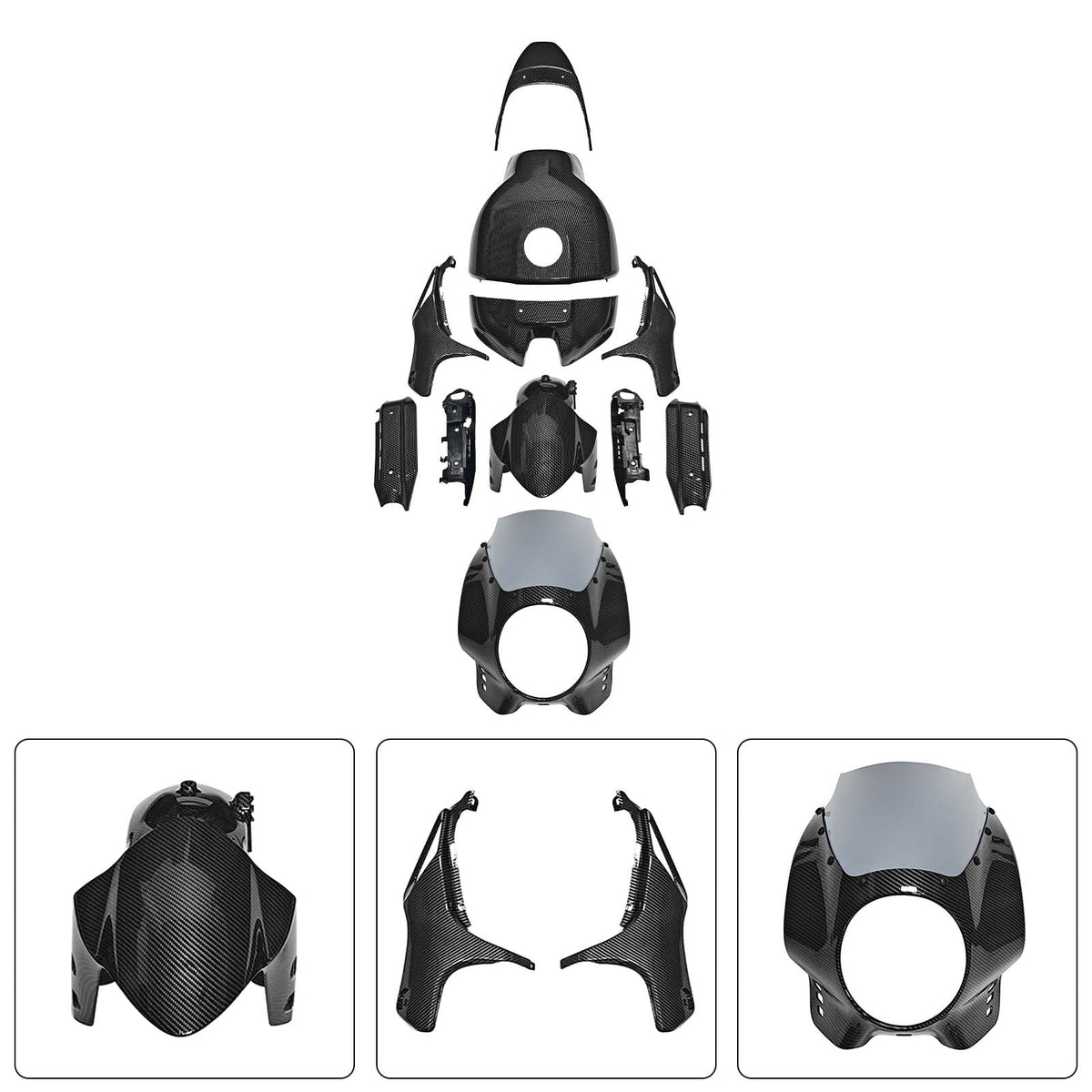 Injektion ABS Plastikkörperverkleidungskit für Yamaha XSR900 2022-2026 001#