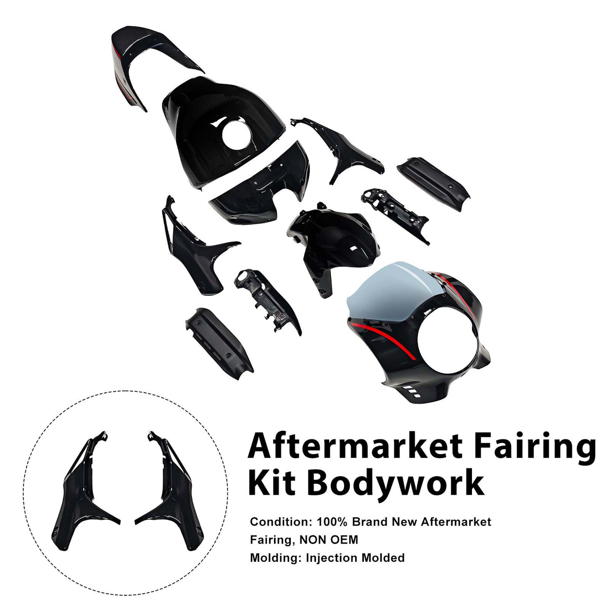 Injektion ABS Plastikkörperverkleidungskit für Yamaha XSR900 2022-2026 002#