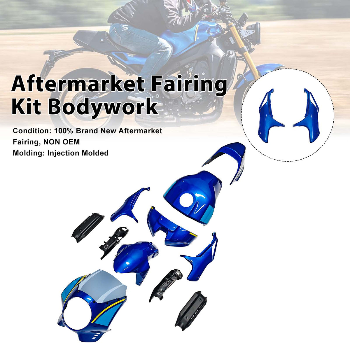 Injektion ABS Plastikkörperverkleidungskit für Yamaha XSR900 2022-2026 004#