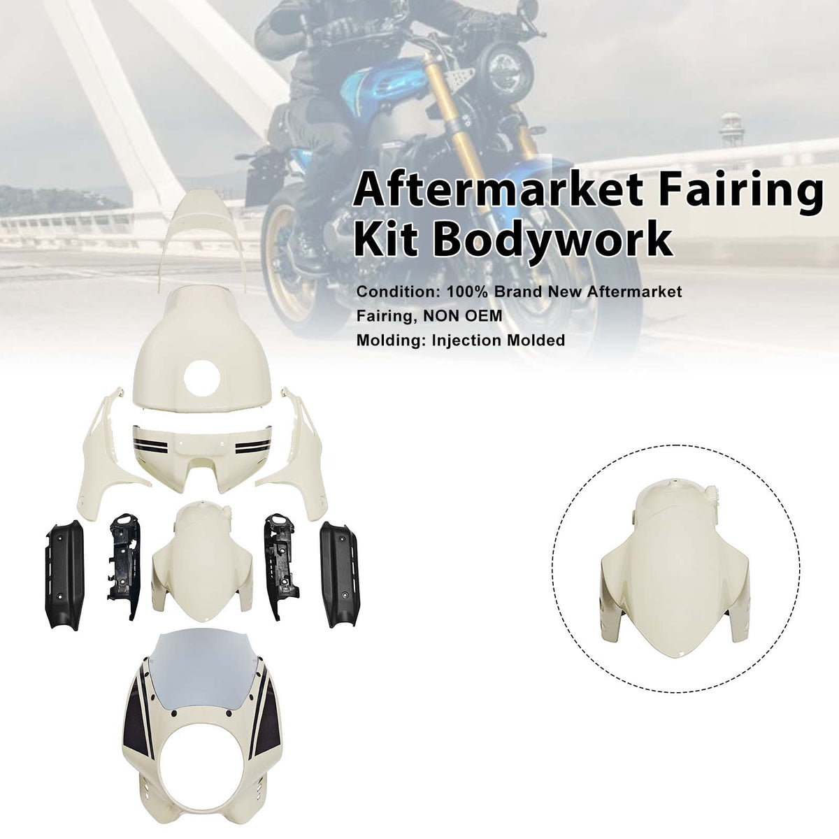 Kit plastica ABS ad iniezione per Yamaha XSR900 2022-2026 005#