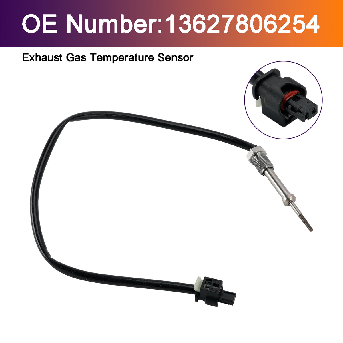 Capteur de température gaz échappement 13627806254 pour BMW E81 E87 E90 E91 F10