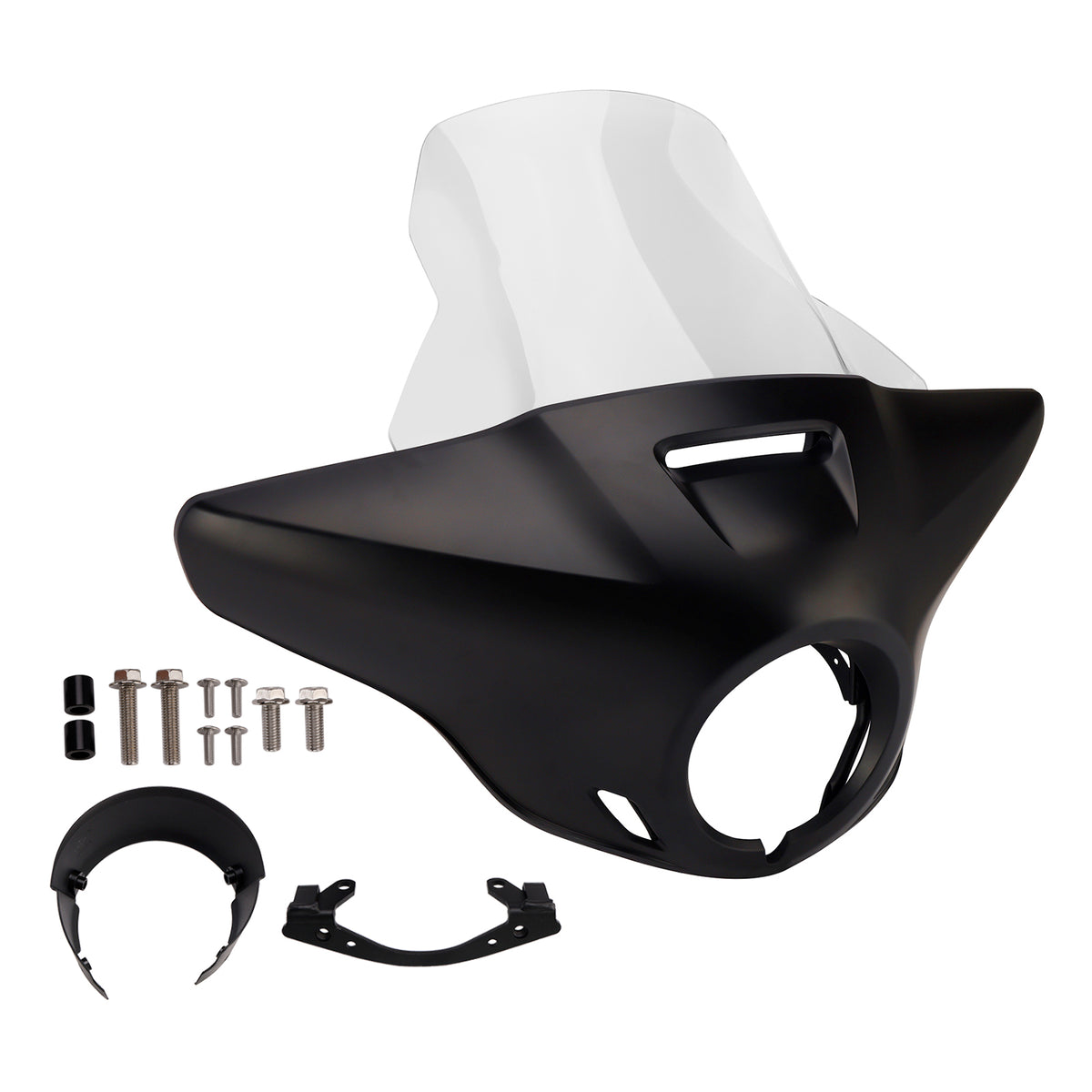 Cupolino parabrezza per HONDA CMX1100 21-24 Nero opaco+Trasparente