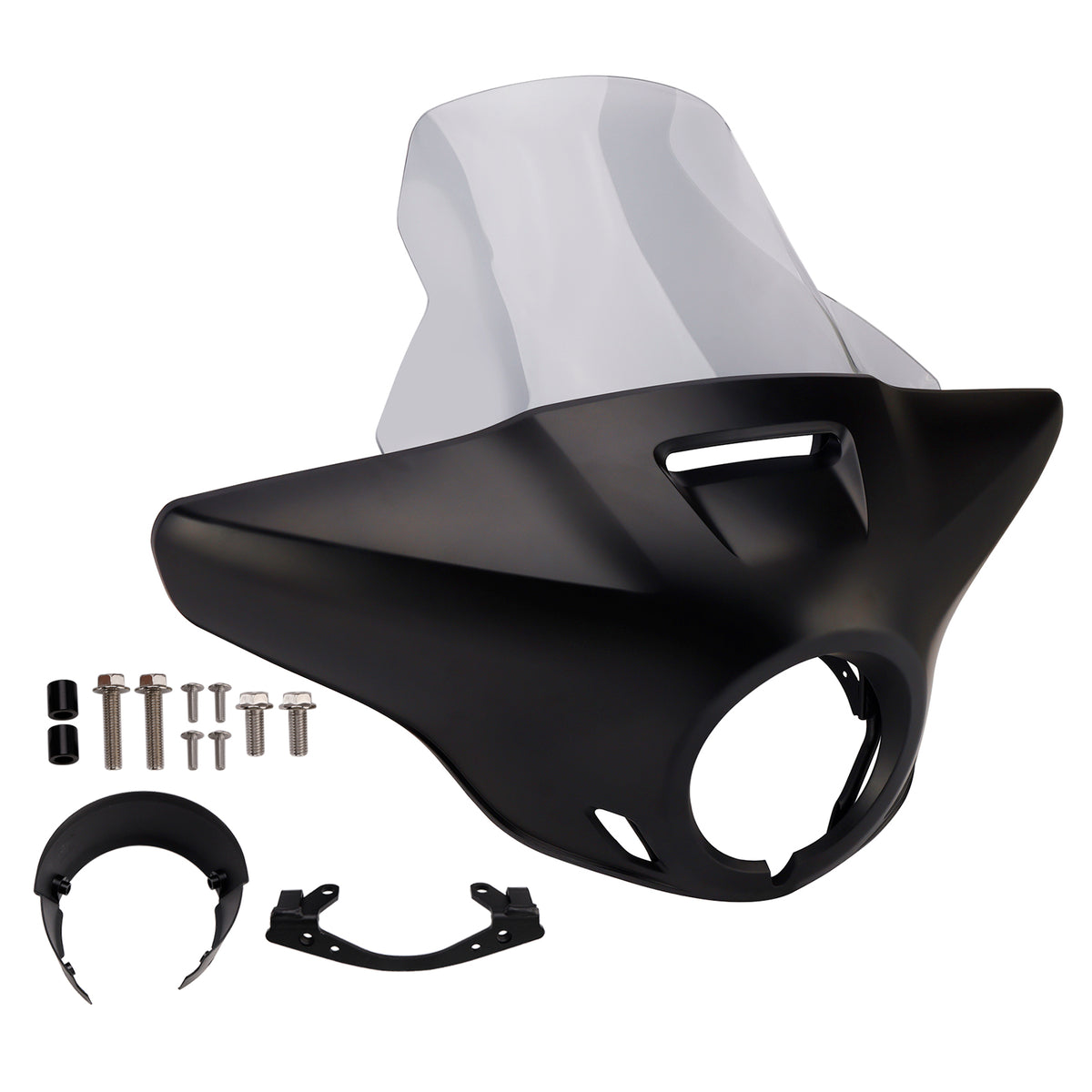 Cupolino parabrezza per HONDA CMX1100 21-24 Nero opaco+Grigio
