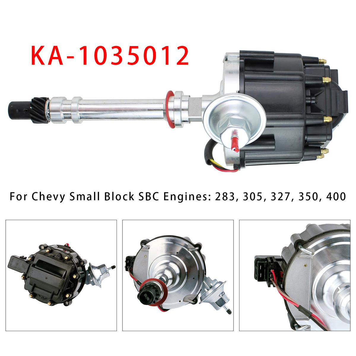 Distributeur d'allumage HEI Pour Chevy SBC 283 305 327 350 400 65K Bobine