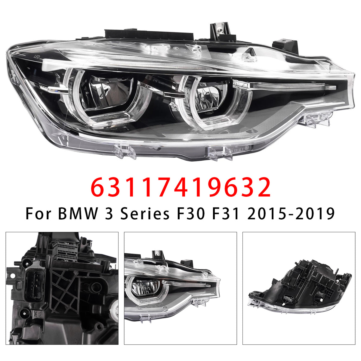 Phare Avant Droit LED Pour BMW Série 3 2015-2019