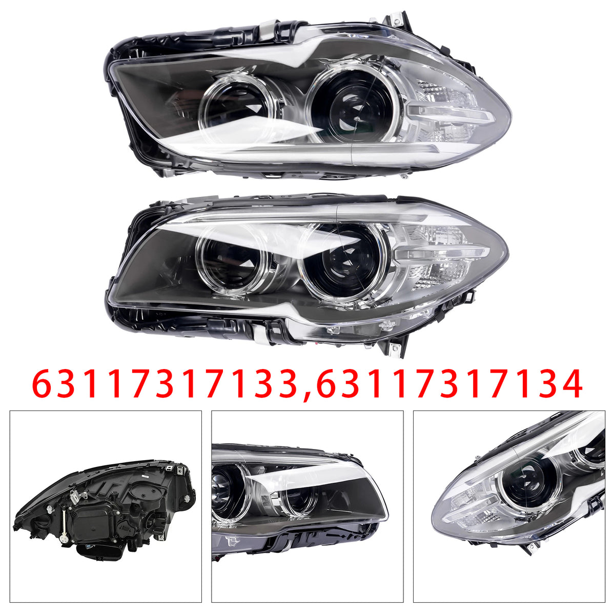 Phare Xenon Gauche+Droit Pour BMW Série 5 2013-2017