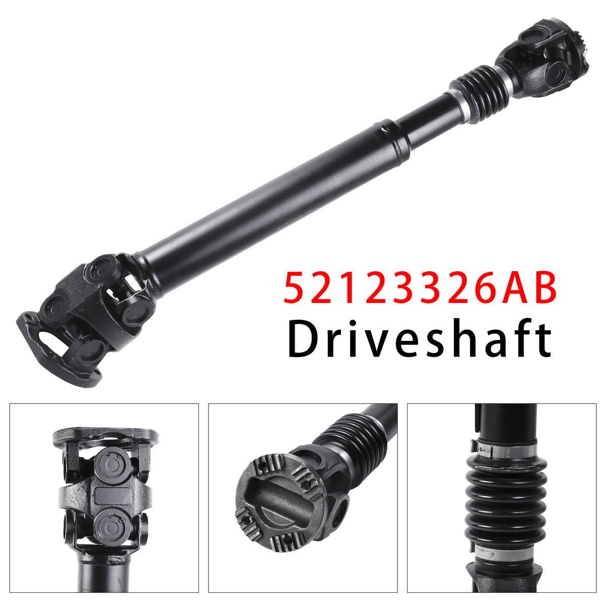Eje de transmisión delantero 52123326AB para transmisión automática Dodge Ram 2500 4WD