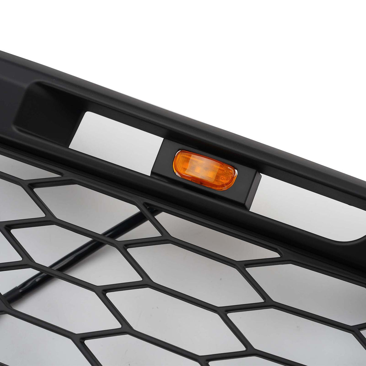 Matte Black Front Bumper Grille Pour Ford Transit Custom Trail 2018-2023 W/3LED
