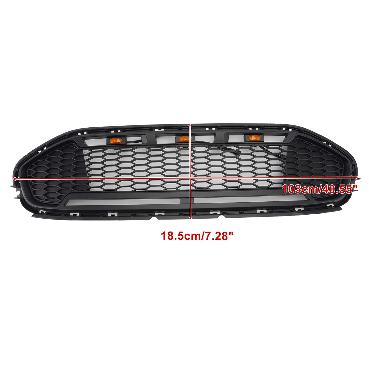 Black Front Bumper Grill Grille Pour Ford Transit Connect 2019-2023 W/LED
