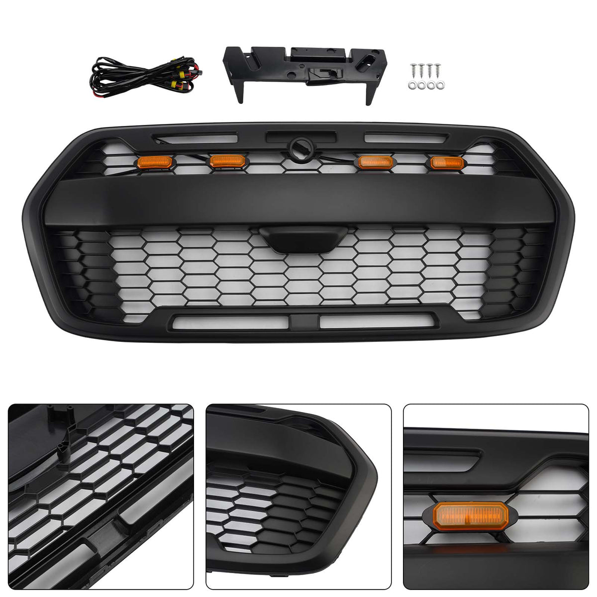 Front Bumper Grill 2467809 Pour Ford Transit MK8 Trail 2019-Onwards Raptor Style