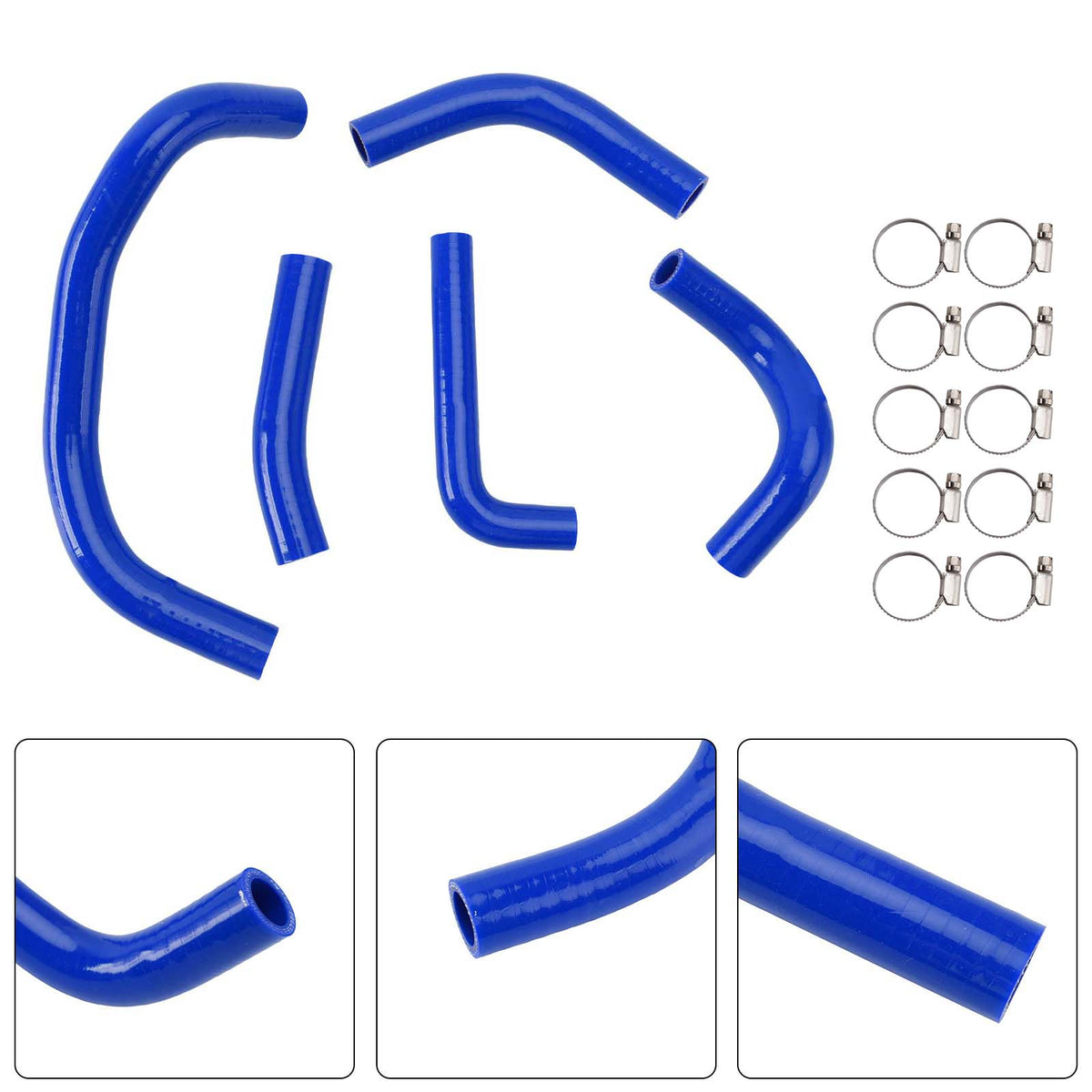 Kit de durites de refroidissement en silicone pour radiateur Honda CB500SF 2026+ Blue