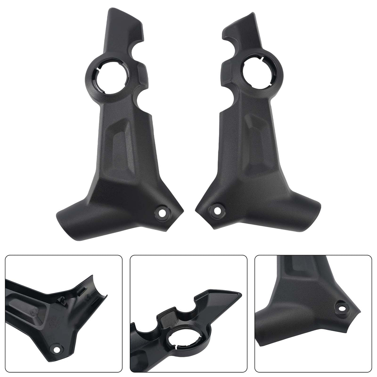 Protección lateral del chasis y carenado para Trident 660 22-25 800 25-27 Negro Mate
