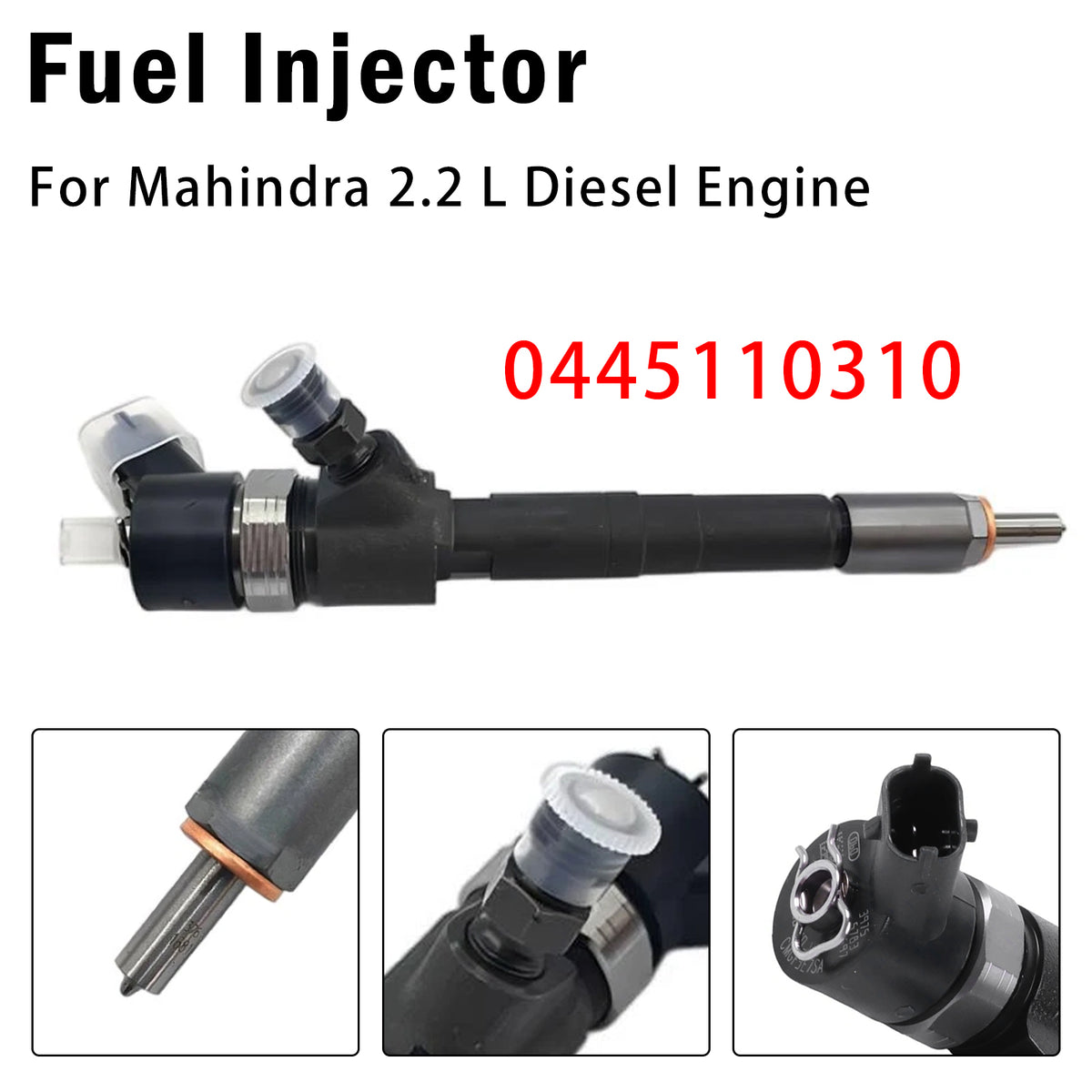 1X Injecteur Carburant Pour Mahindra 2.2 L Diesel Engine 0445110310