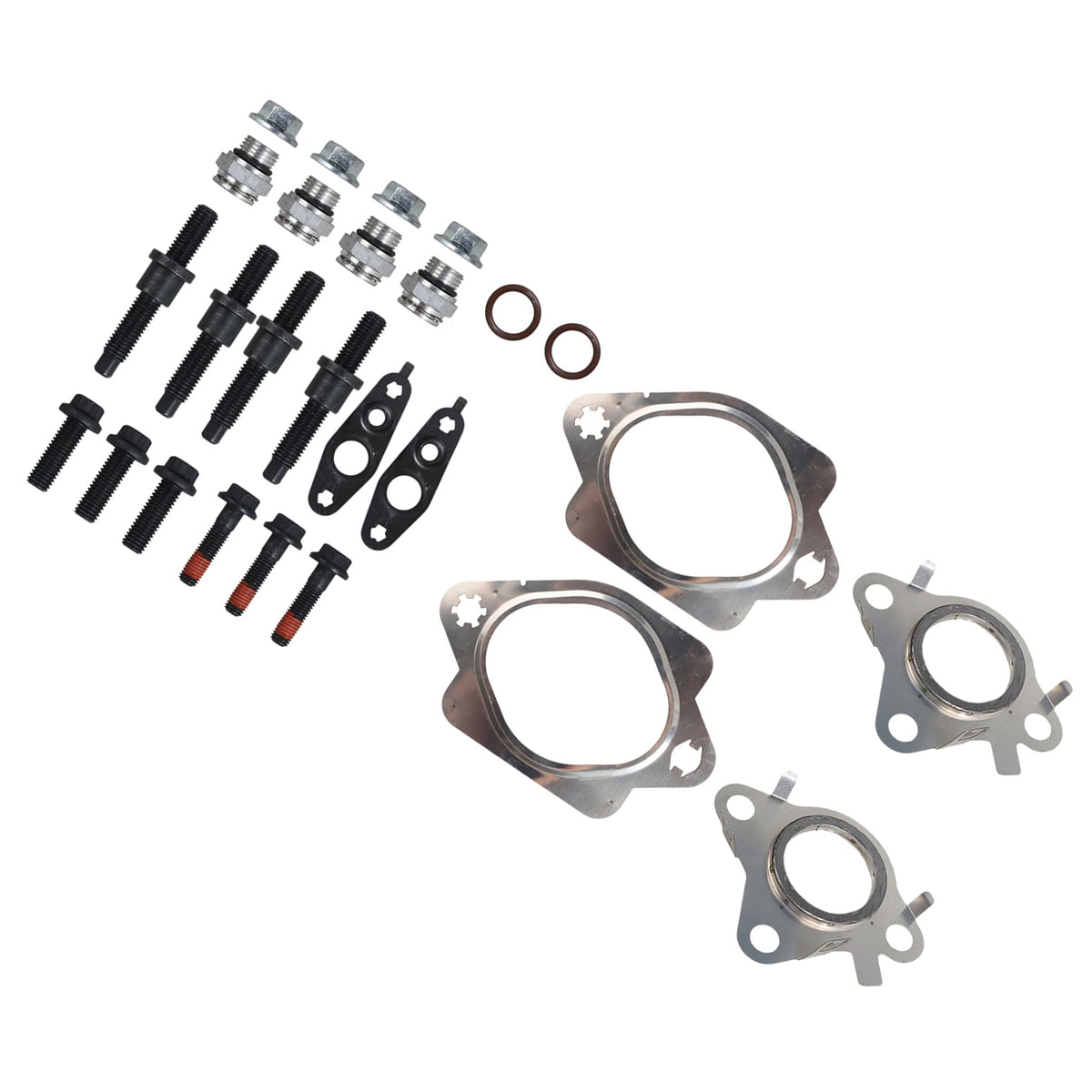 Collettore di scarico con perno e dado e raccordo turbo per Ford EcoBoost da 3,5 litri