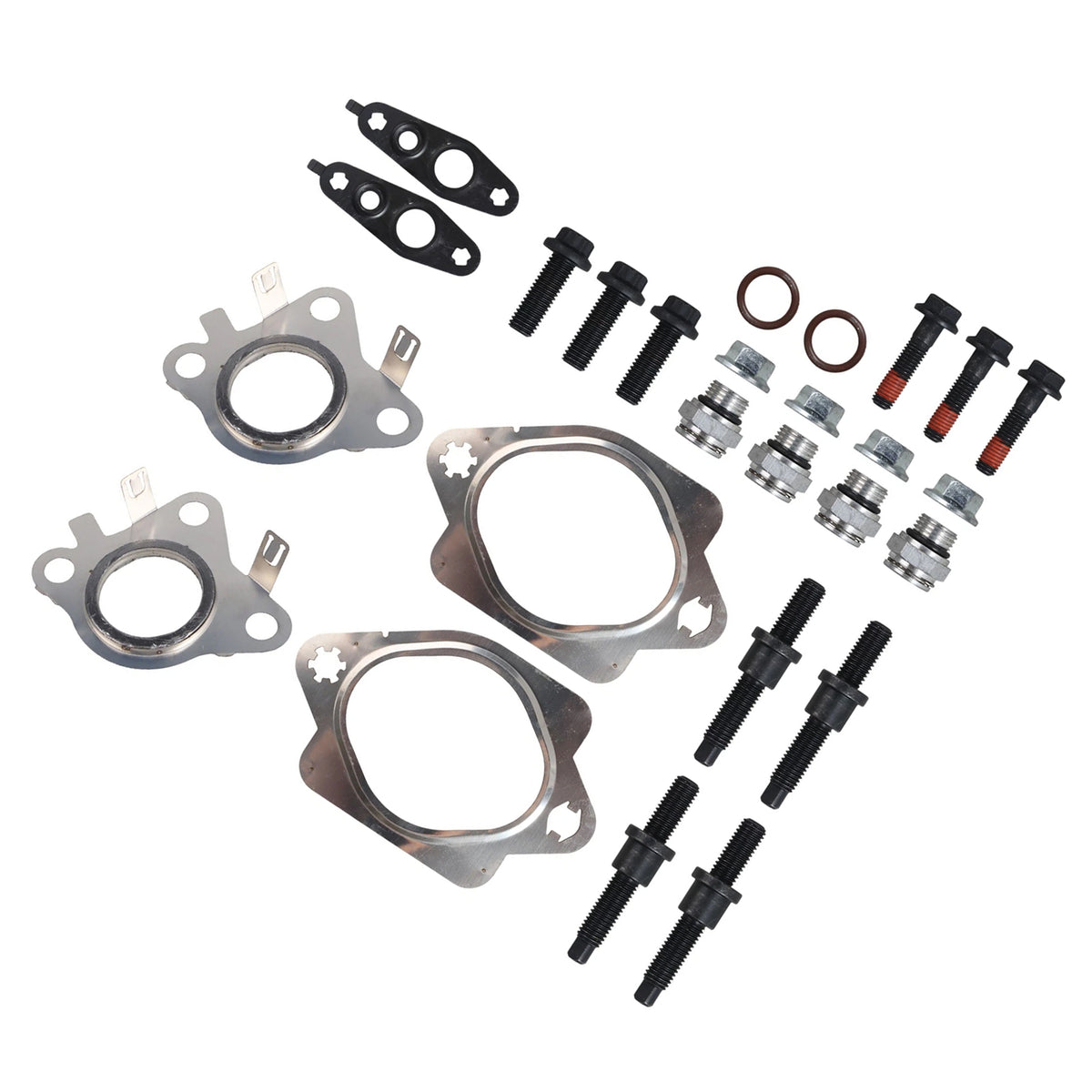 Collettore di scarico con perno e dado e raccordo turbo per Ford EcoBoost da 3,5 litri