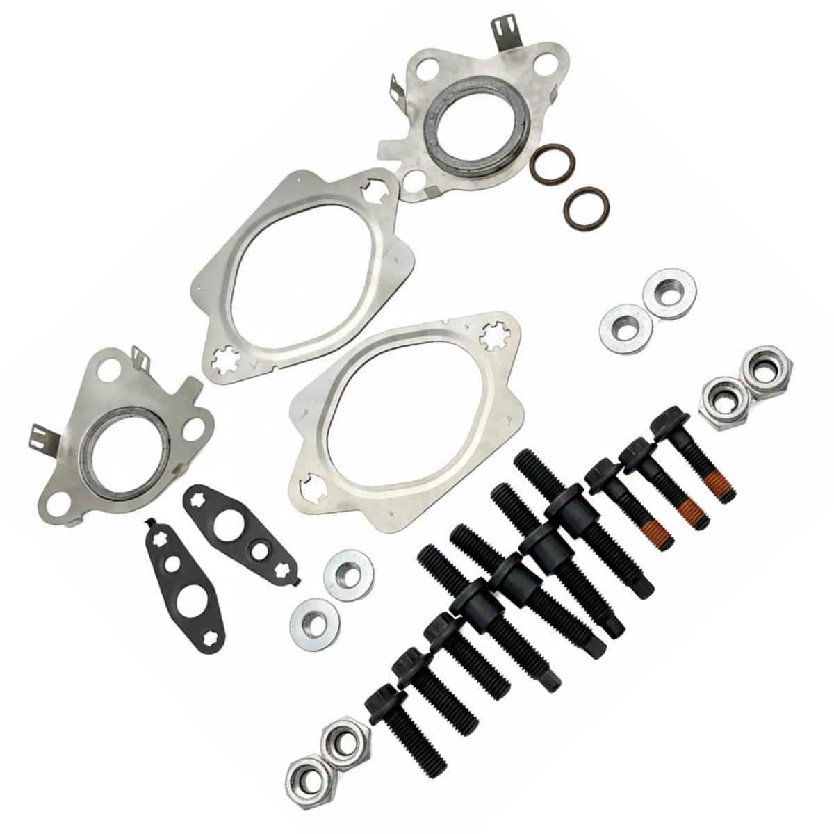 Collettore di scarico con perno e dado e raccordo turbo per Ford EcoBoost da 3,5 litri