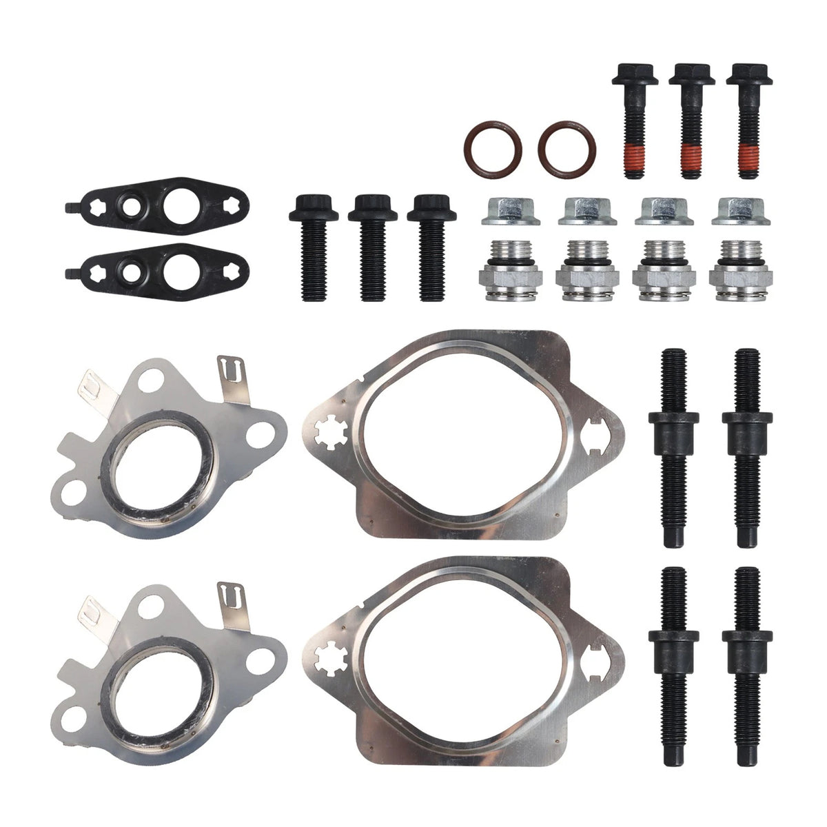 Collettore di scarico con perno e dado e raccordo turbo per Ford EcoBoost da 3,5 litri