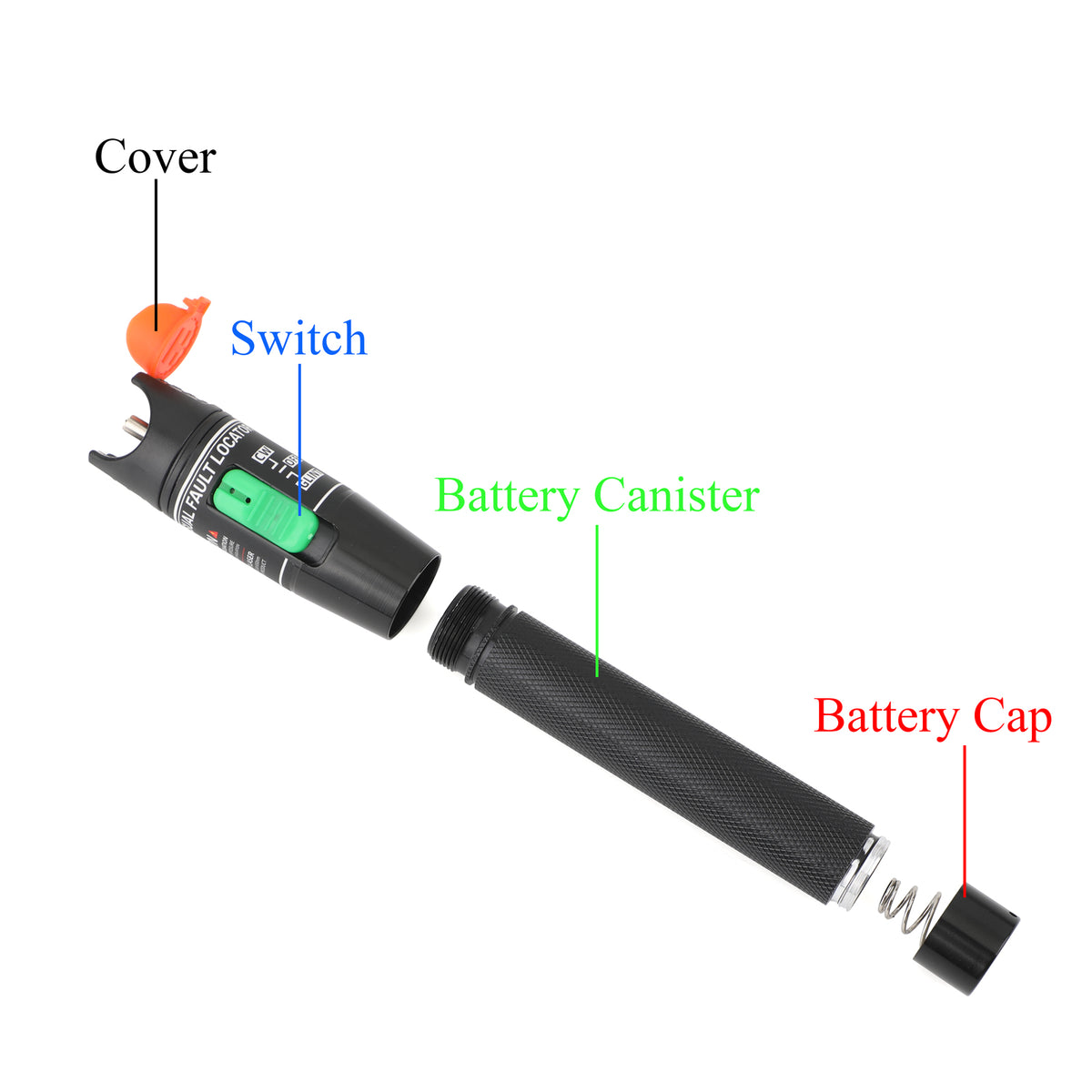 Tester per fibra ottica VFL (Visual Fault Locator) 50 MW