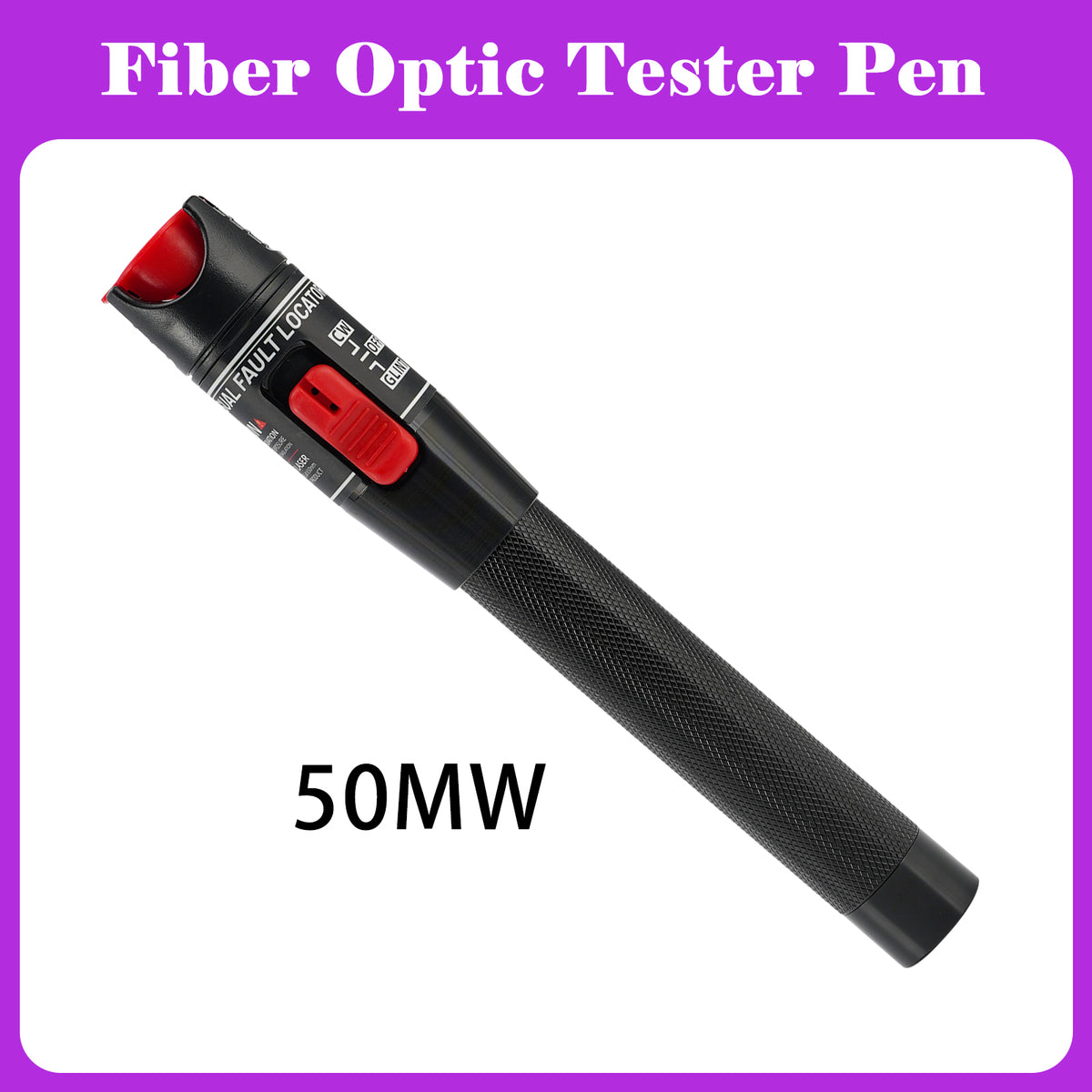 Tester per fibra ottica VFL (Visual Fault Locator) 50 MW